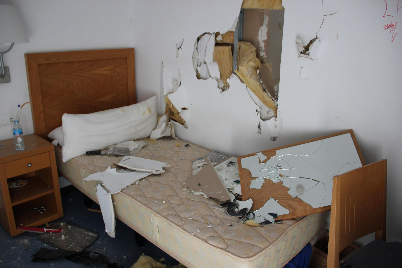 Una de las habitaciones de la instalación