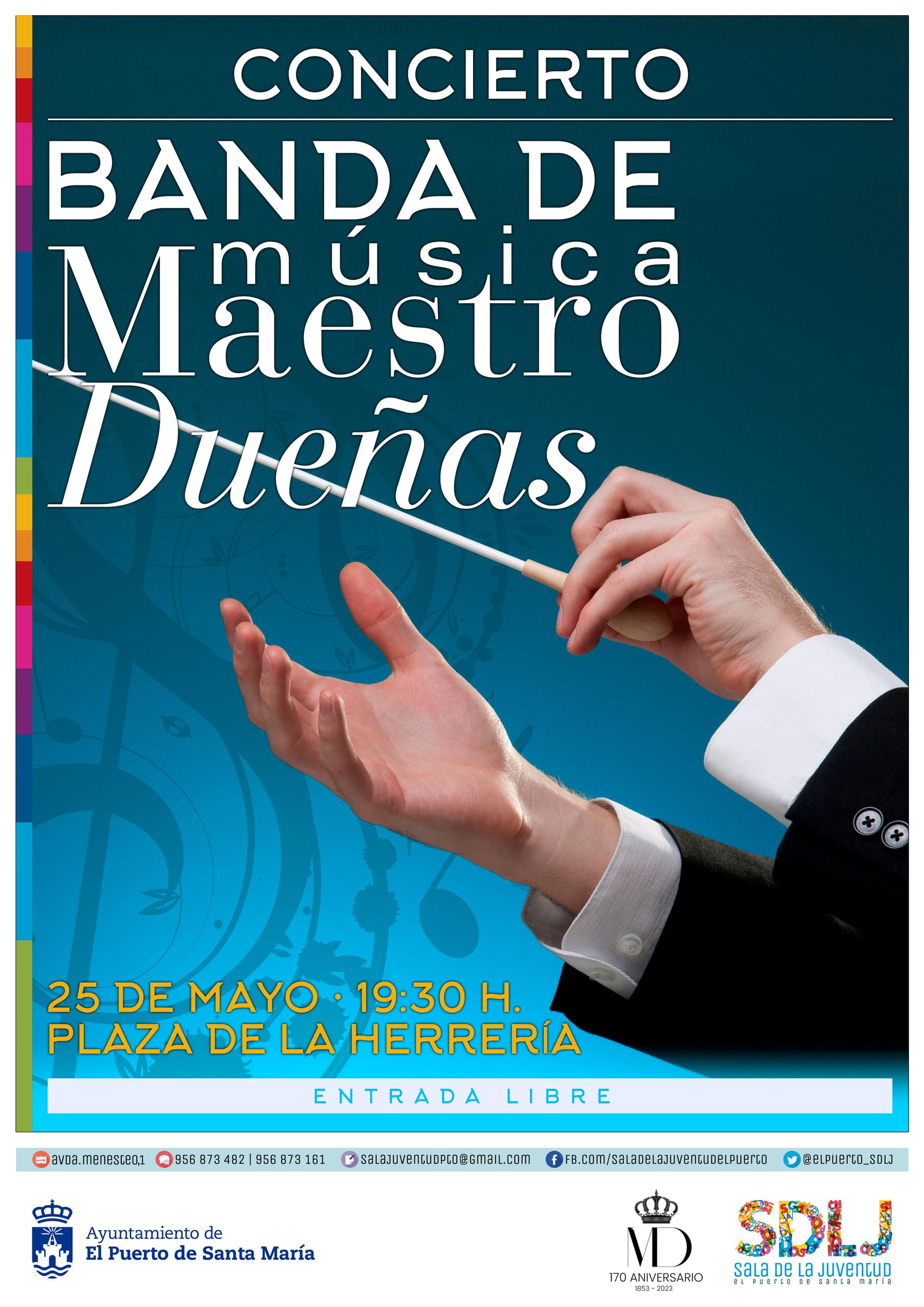 Juventud organiza en El Puerto un concierto de la Banda de Música Maestro Dueñas.