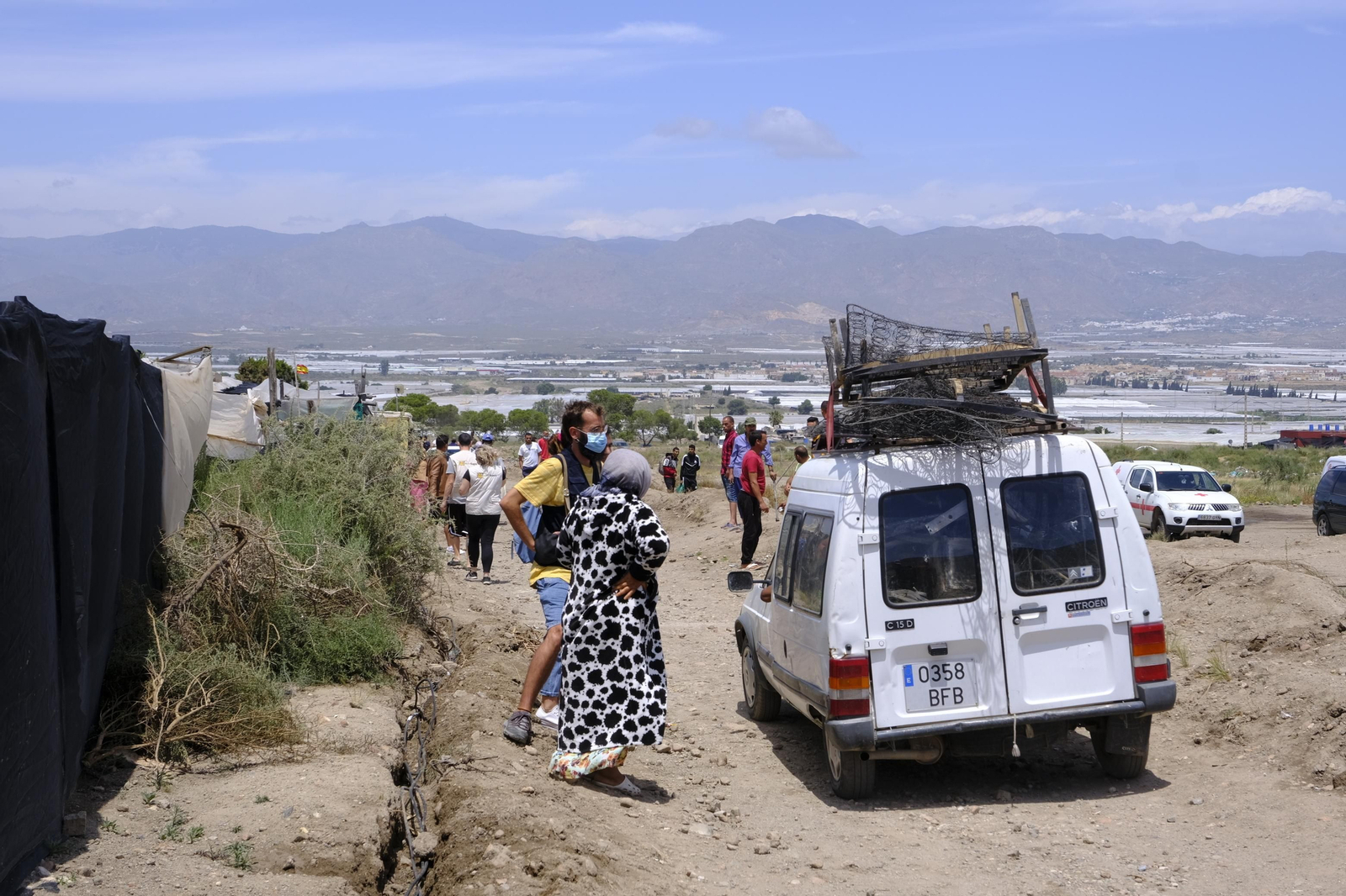 Fotogalería incendio asentamiento de chabolas en Atochares-Níjar (Almería)