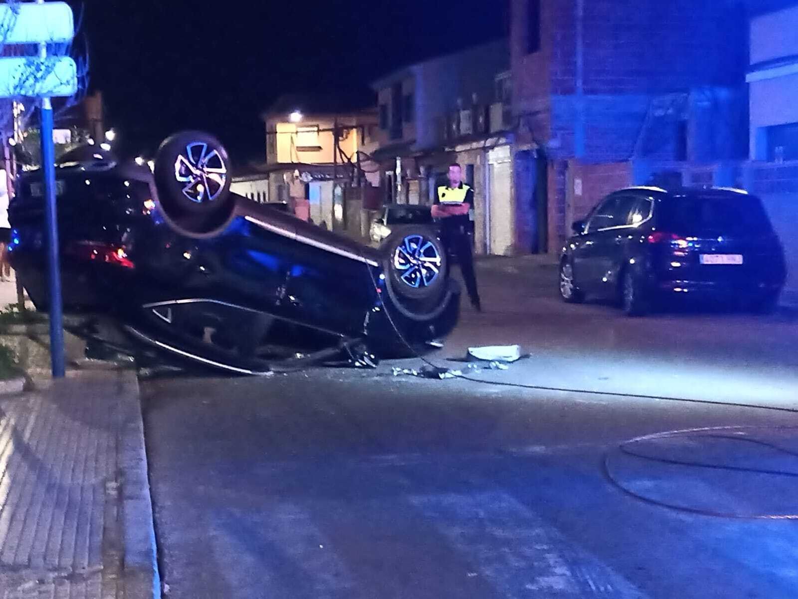 El coche accidentado.