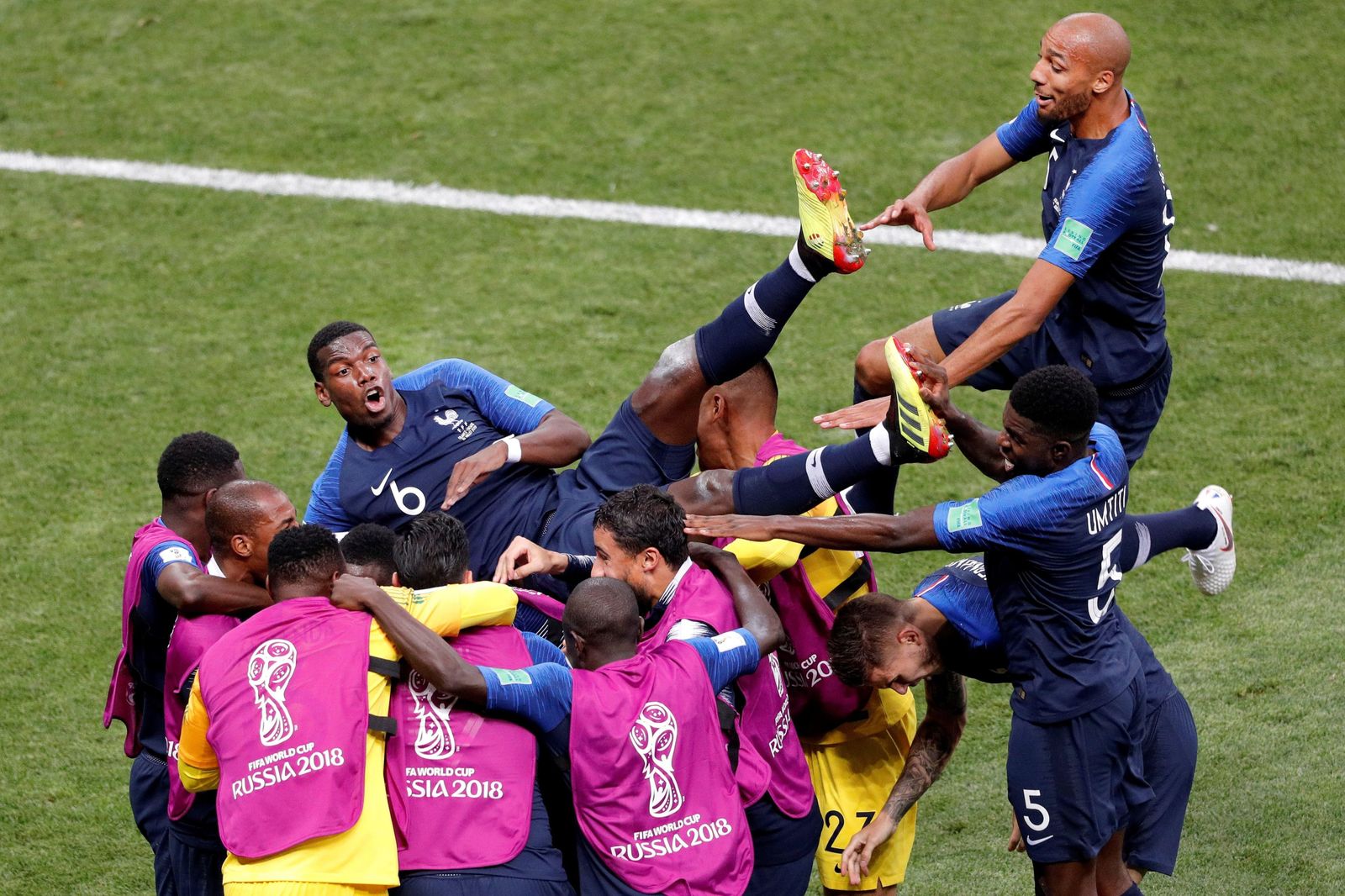 El Francia-Croacia de la final del Mundial de Rusia, en imágenes