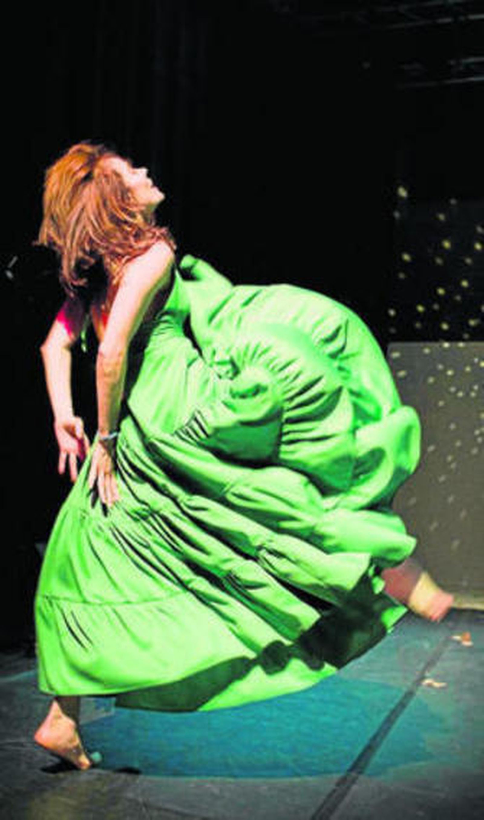 Isabel Vázquez, en un pasaje de 'Hora de cierre', su último montaje.