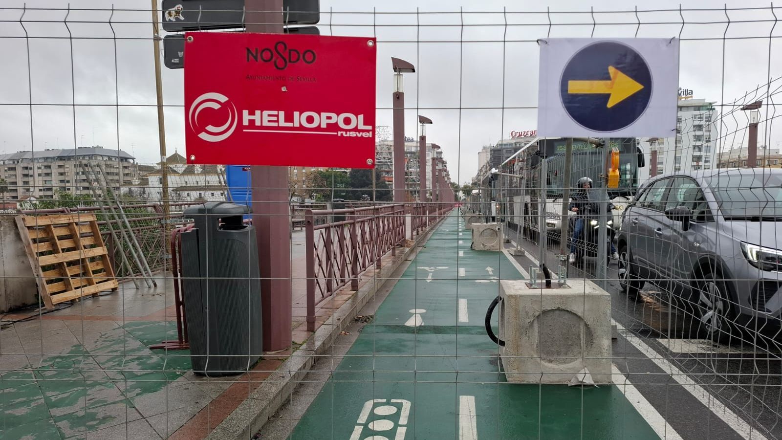Estado actual del Puente de San Telmo