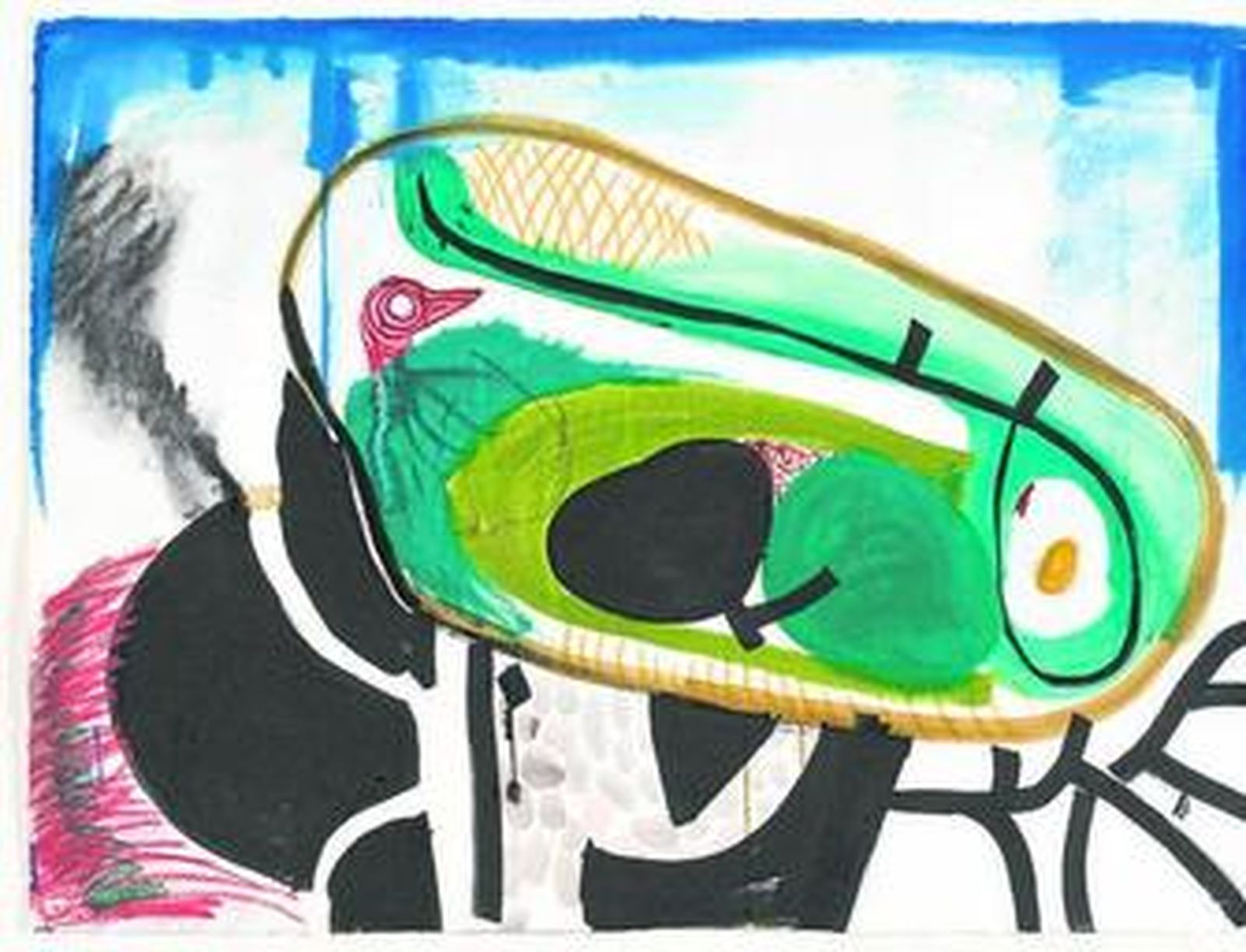 Esta obra de Abraham Lacalle se titulada 'Pajaritos, pajarracos'.