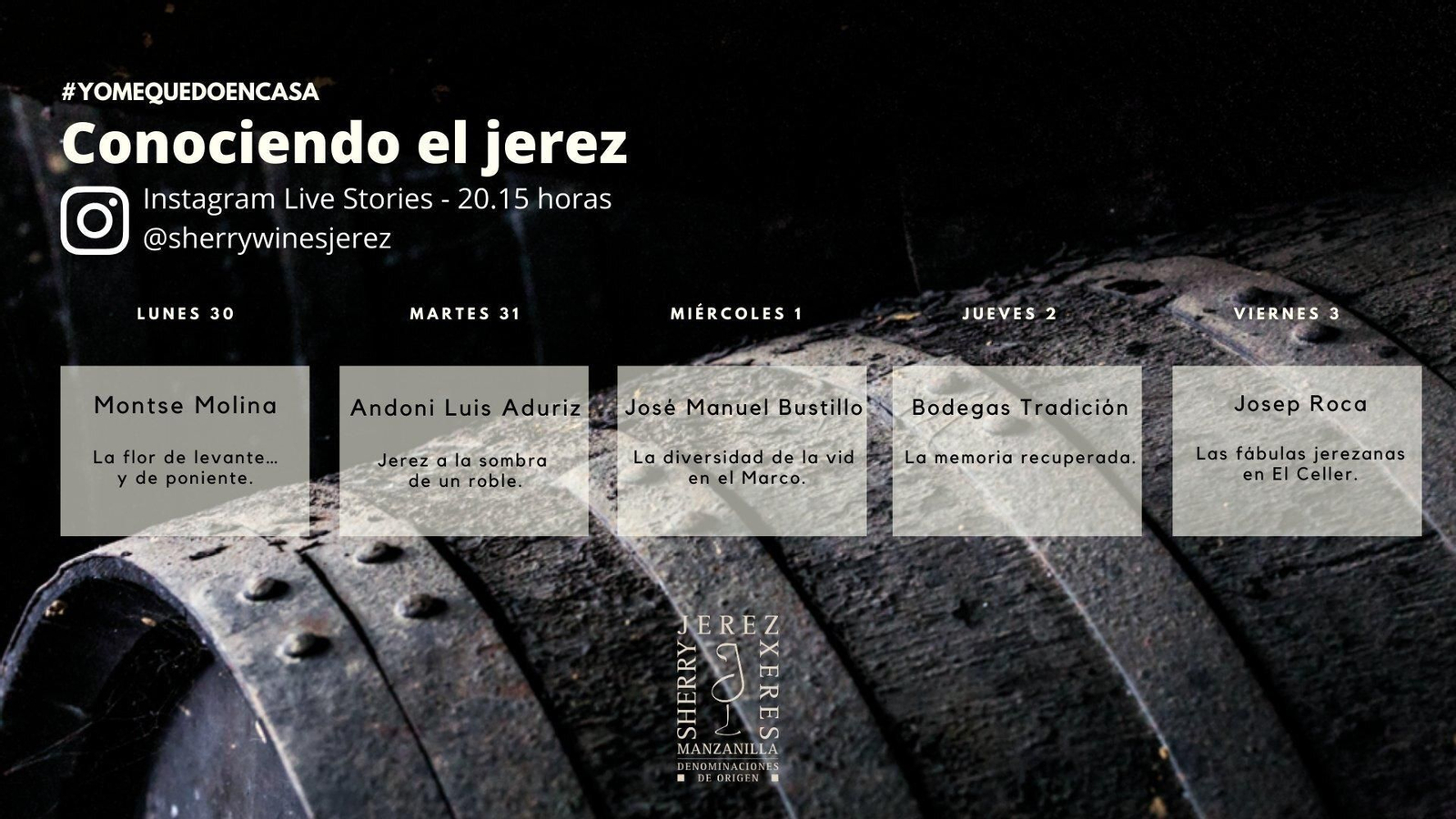 Programa de directos en Instagram del Consejo Regulador