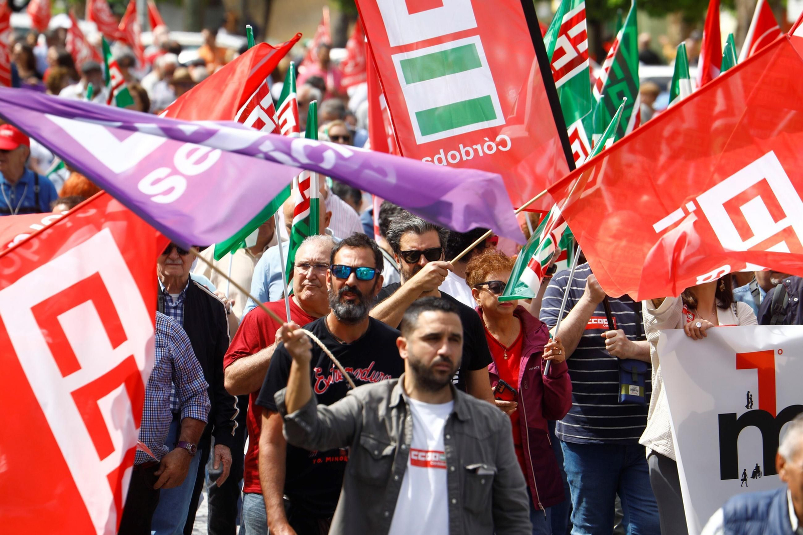 Todas las imágenes de la manifestación del 1 de mayo en Córdoba Todas las imágenes de la manifestación del 1 de mayo en Córdoba