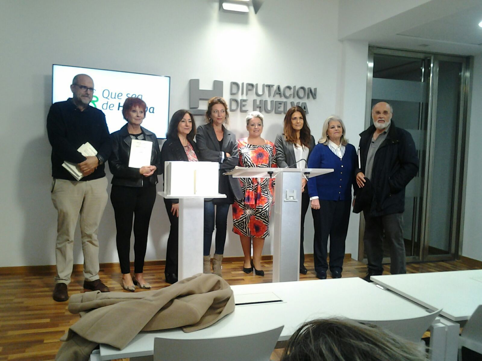 Presentación de los libros de Emilia Cortés y Rosa García en la Diputación de Huelva