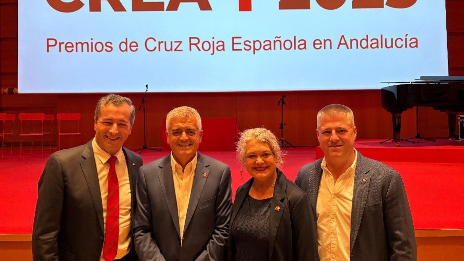 Luis Martín Velasco, Modesto Barragán, Blanca Flores y Javier Gil.