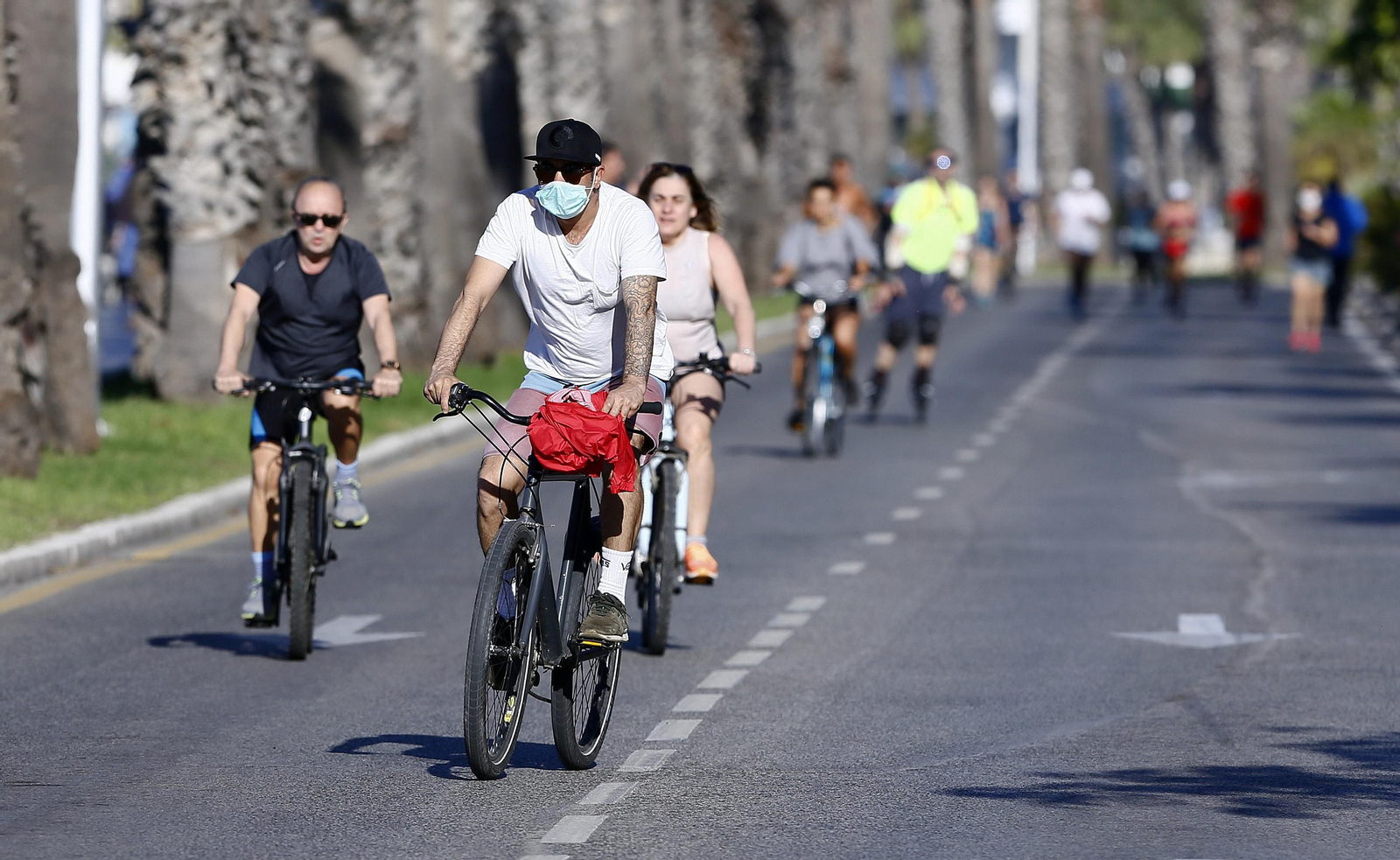 Los deportistas toman las calles, en fotos