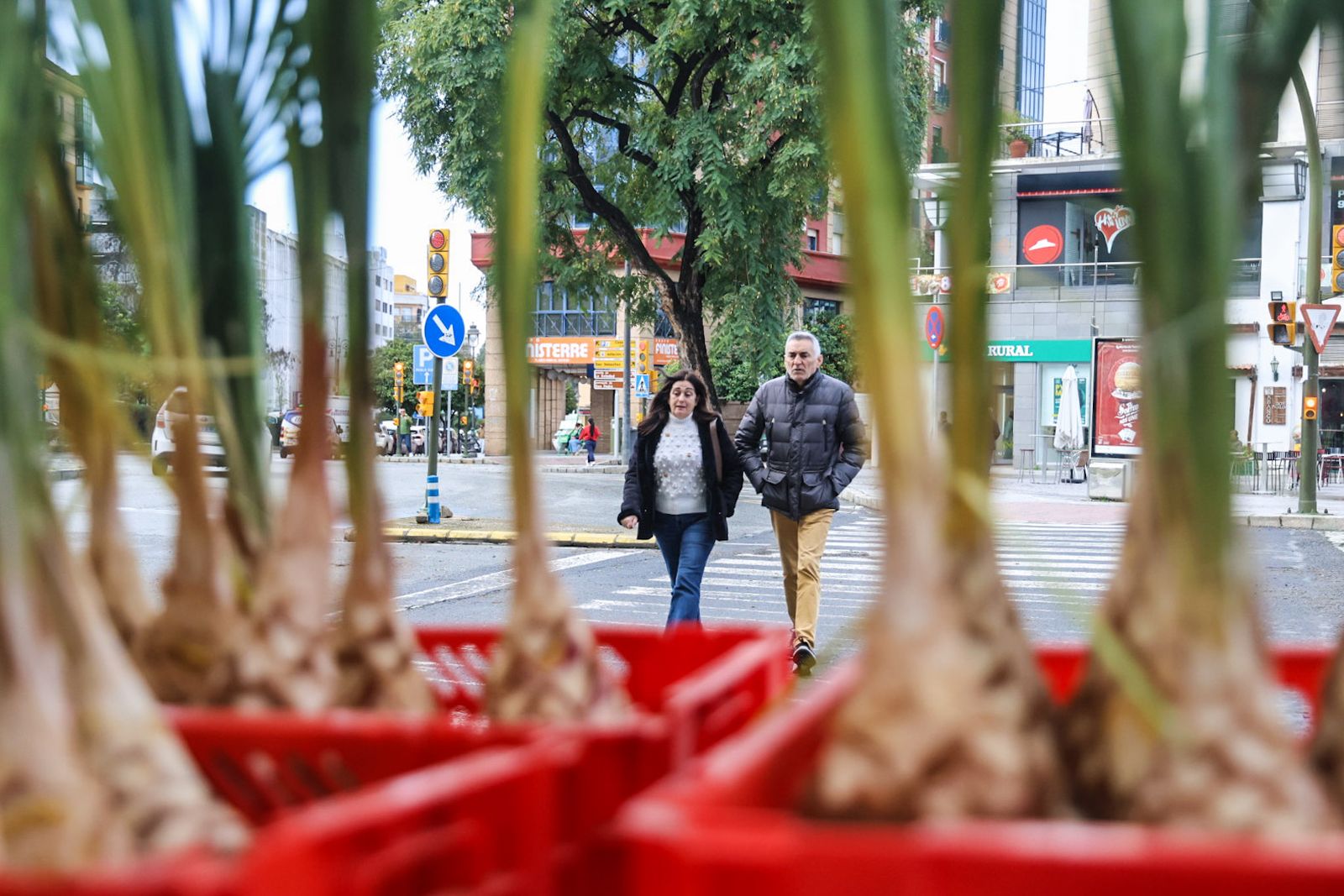 Fotografías de ambiente de frío y lluvia en la ciudad