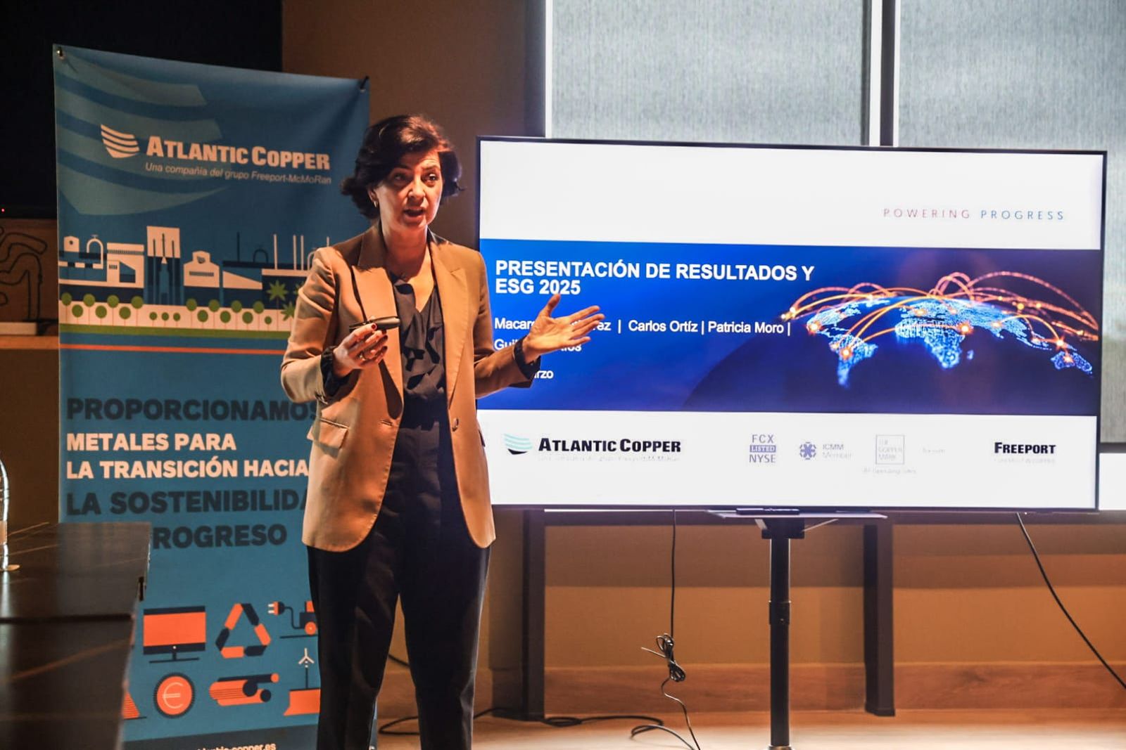 La consejera delegada de Atlantic Copper, Macarena Gutiérrez.