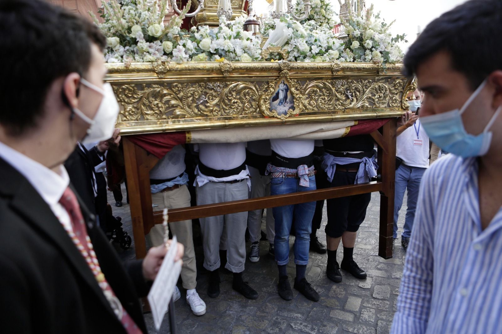 El regreso de la Virgen de Montemayor, en imágenes