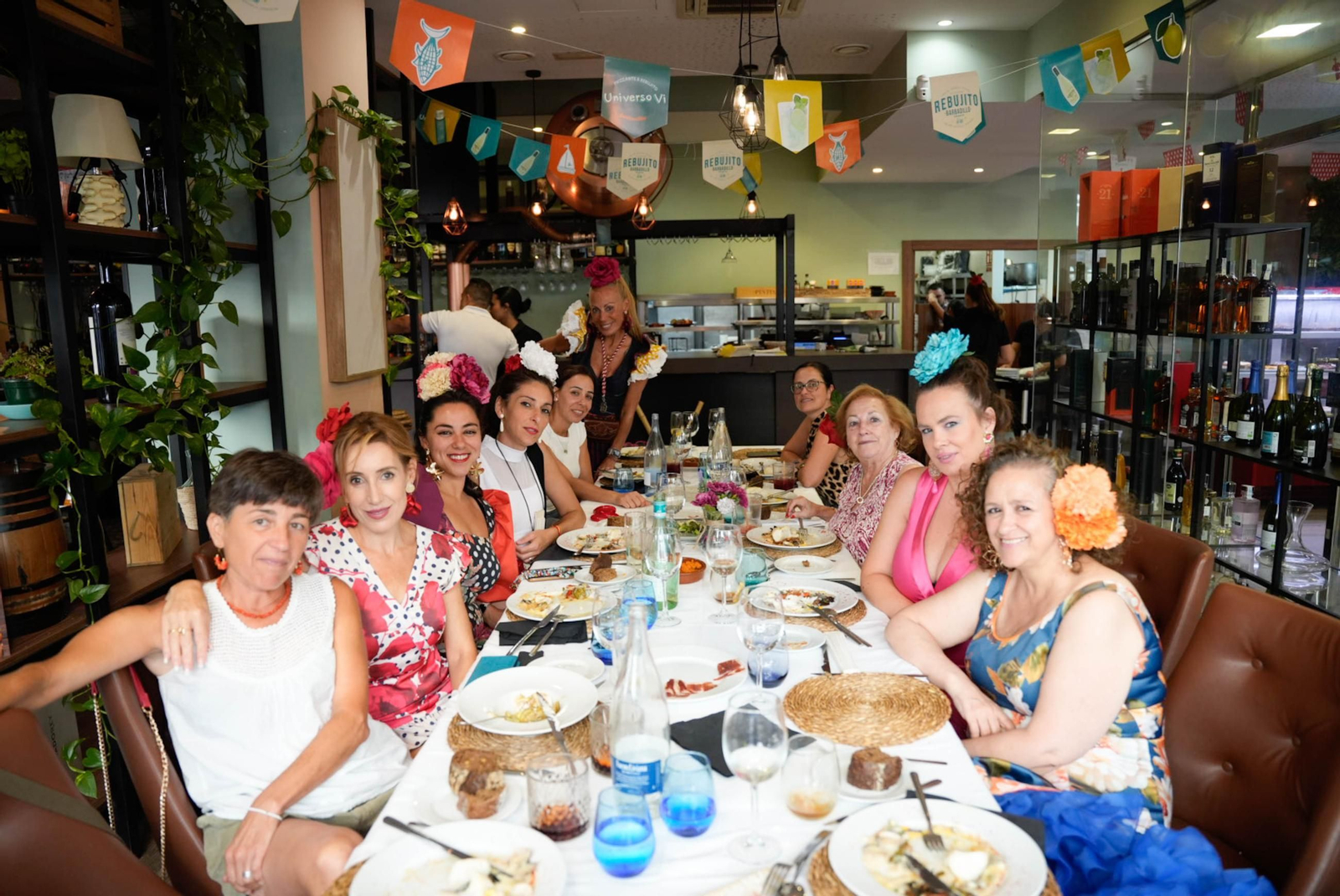 Disfrutando de la feria del mediodía en la jornada del jueves