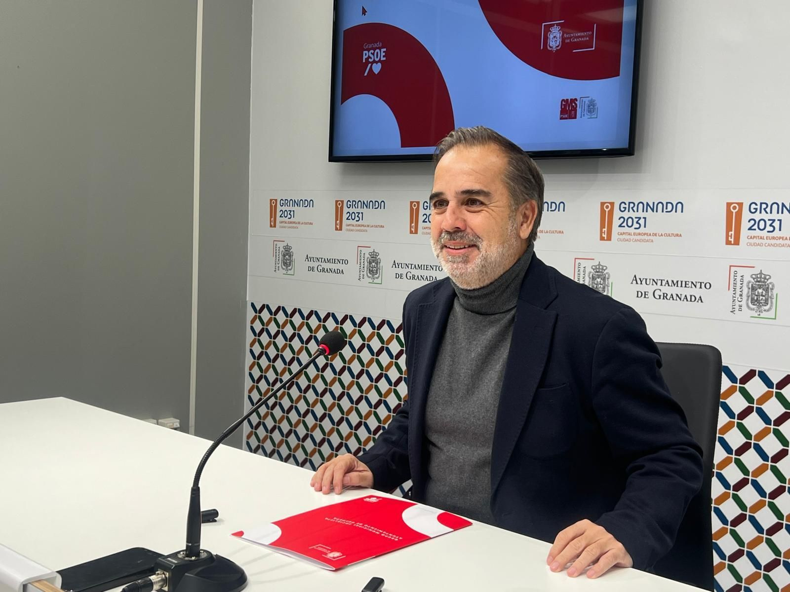 Jacobo Calvo, en rueda de prensa.