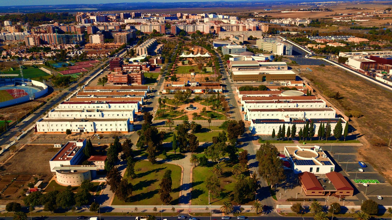 Universidad de Huelva, en vista aérea.