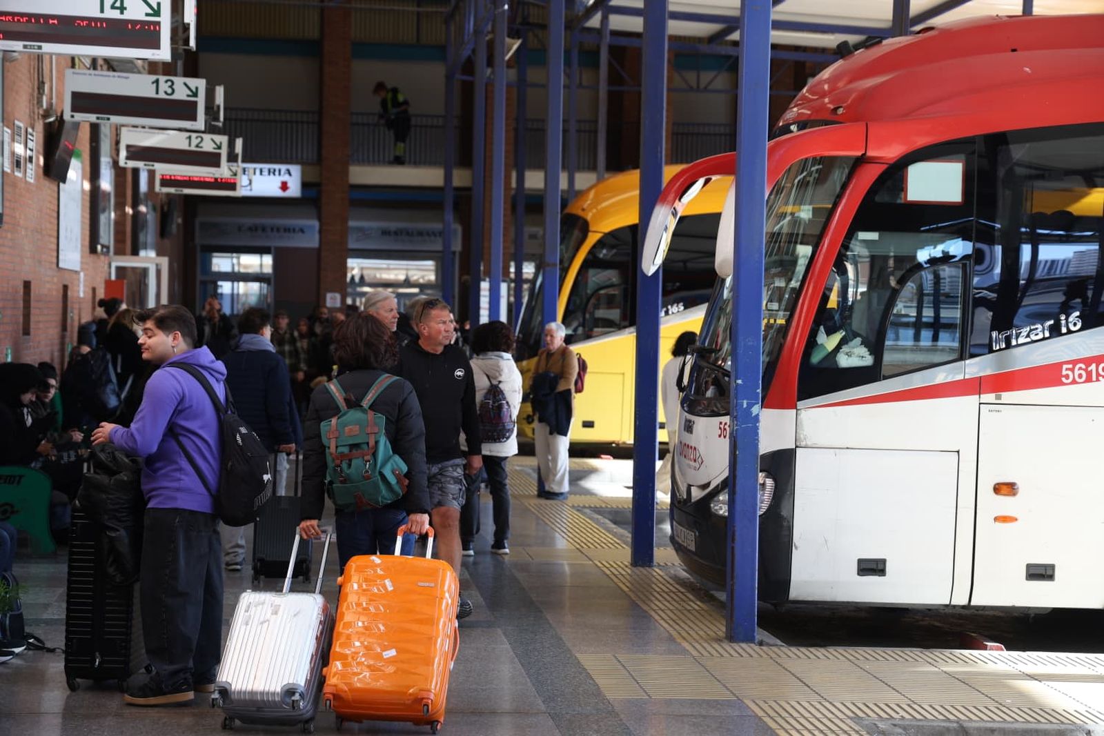 Afluencia en la Estación de Autobuses de Málaga