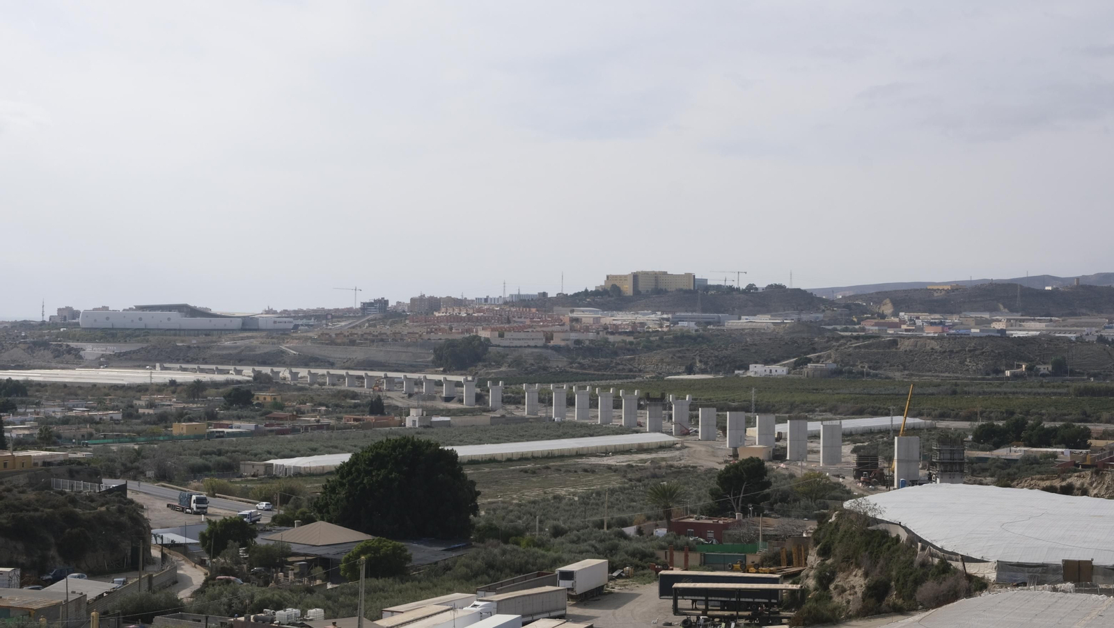 Las obras del AVE a su paso por Viator, en imágenes