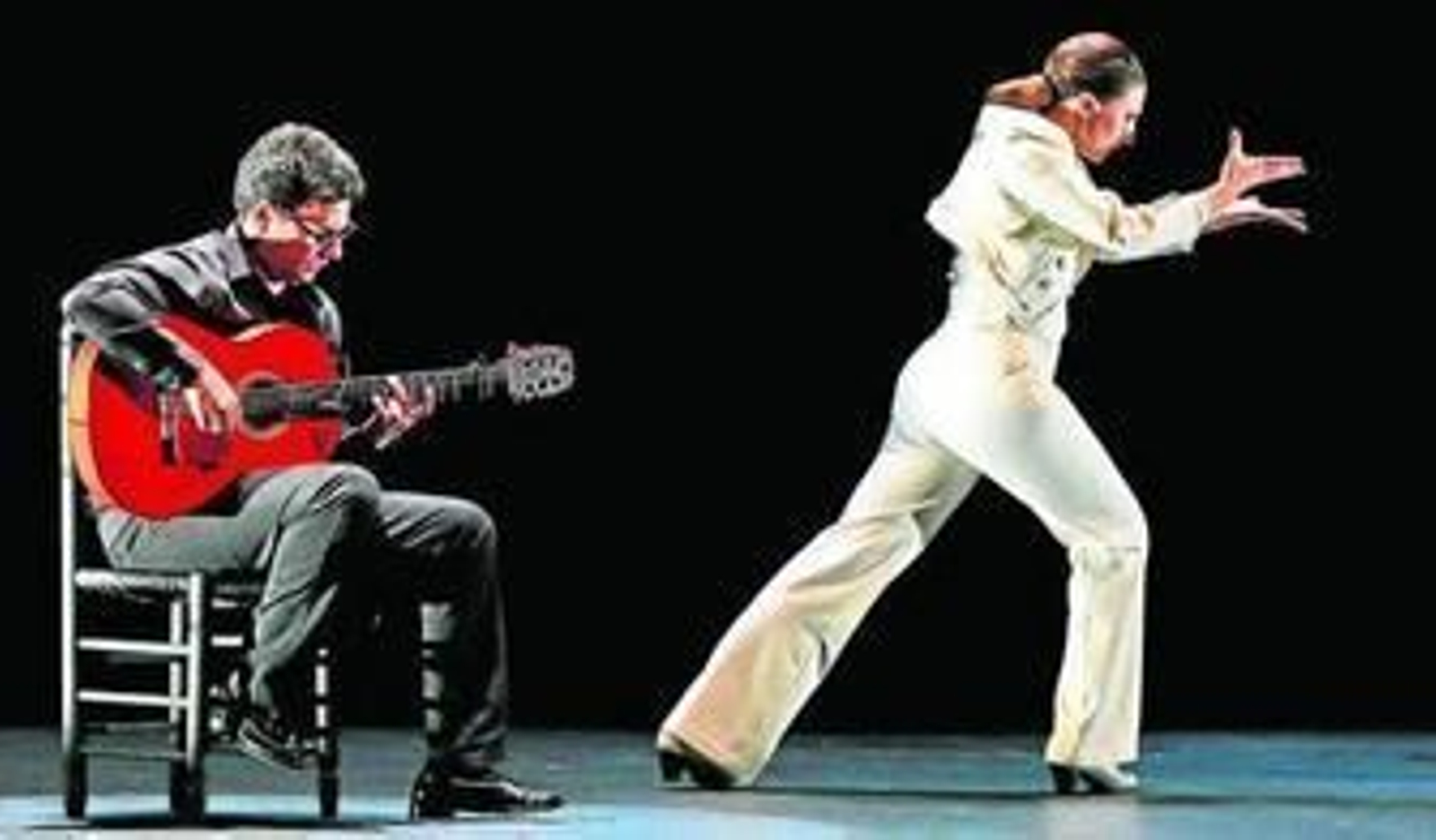 Un momento del espectáculo ayer de la bailaora María José Franco en el Teatro Villamarta.