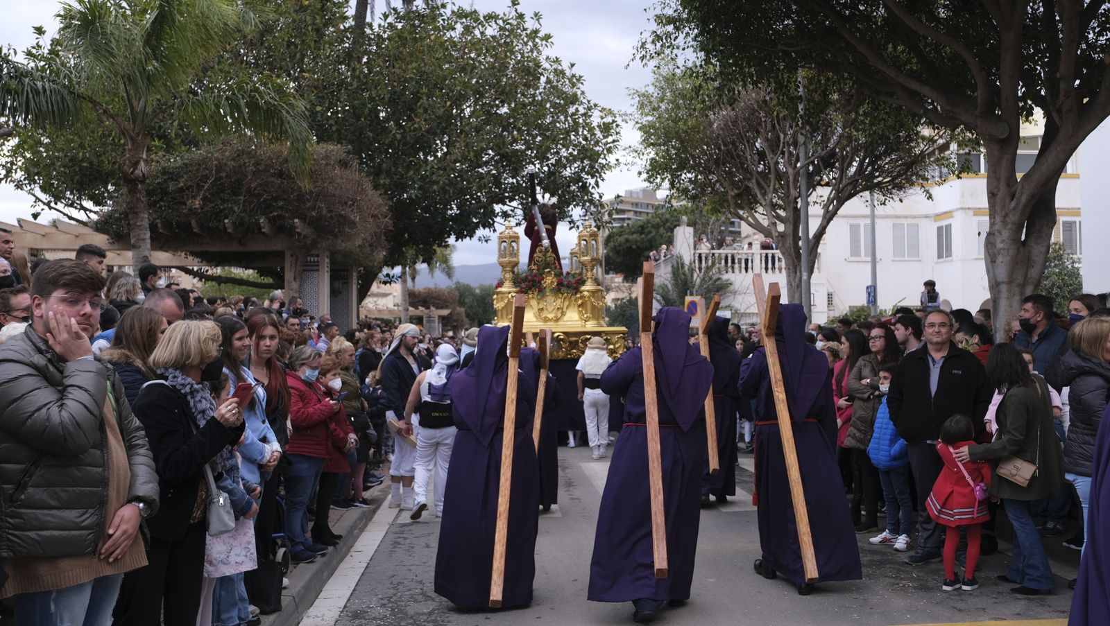 Procesión del Encuentro en Almería, en imágenes.