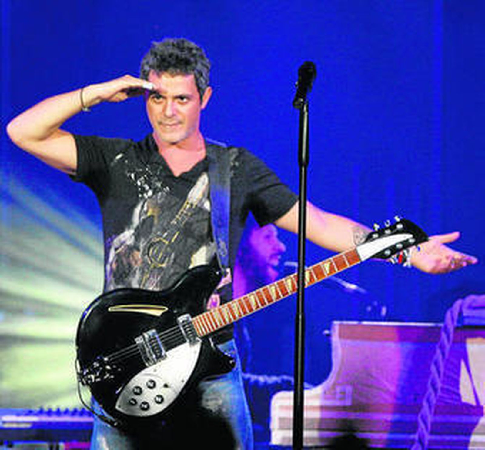 Alejandro Sanz, en un concierto de la gira con la que recorre España.