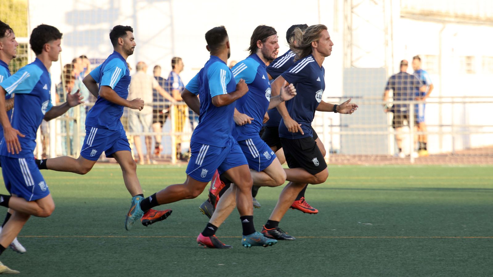 Primer entrenamiento del Xerez CD en el campo de La Granja