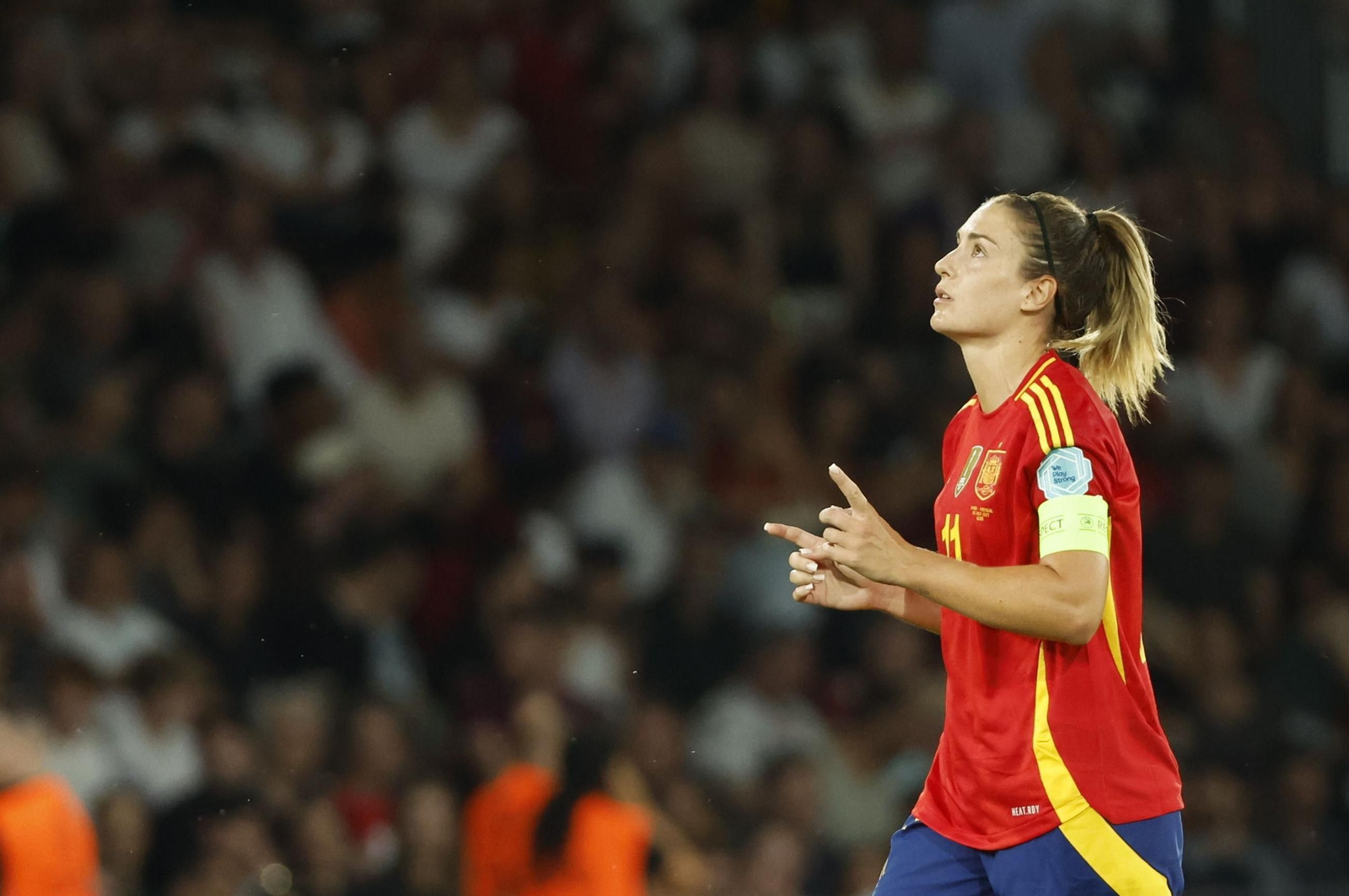 Las fotos del España - Portugal en la Eurocopa femenina