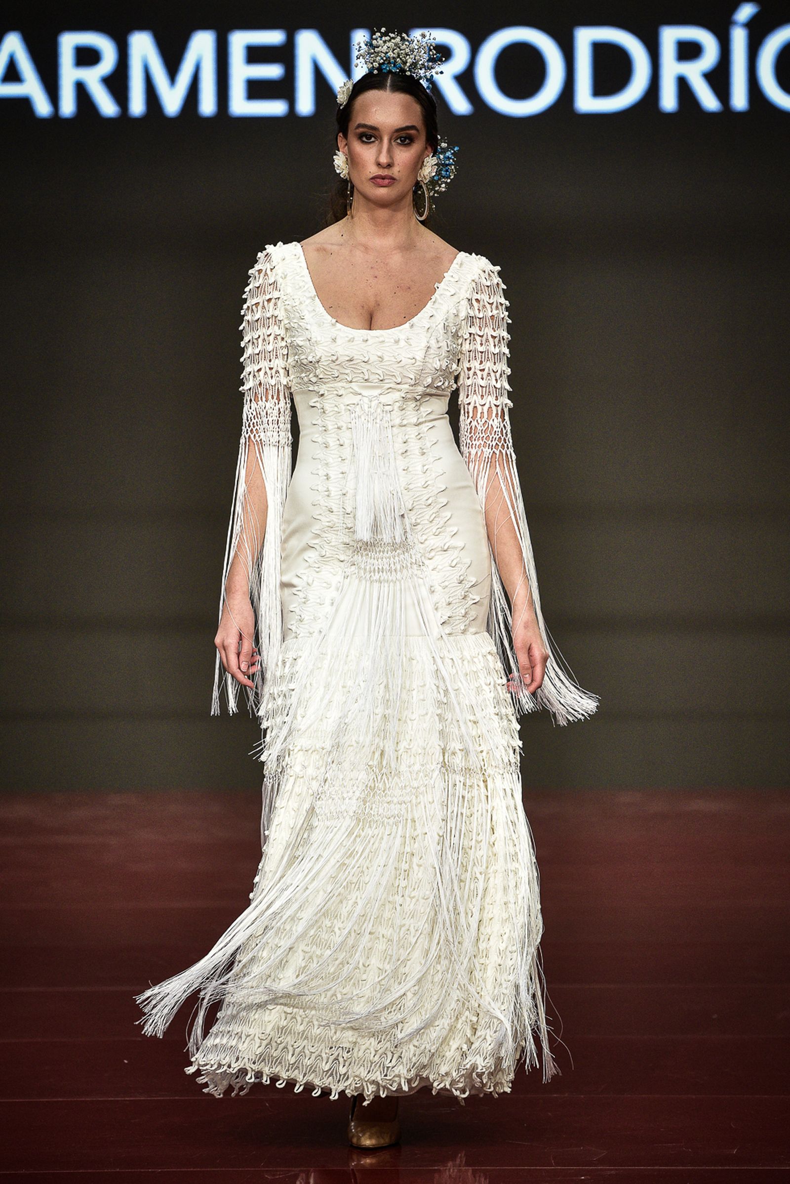 Imágenes de la inauguración de la Pasarela Flamenca en el patio del Ayuntamiento