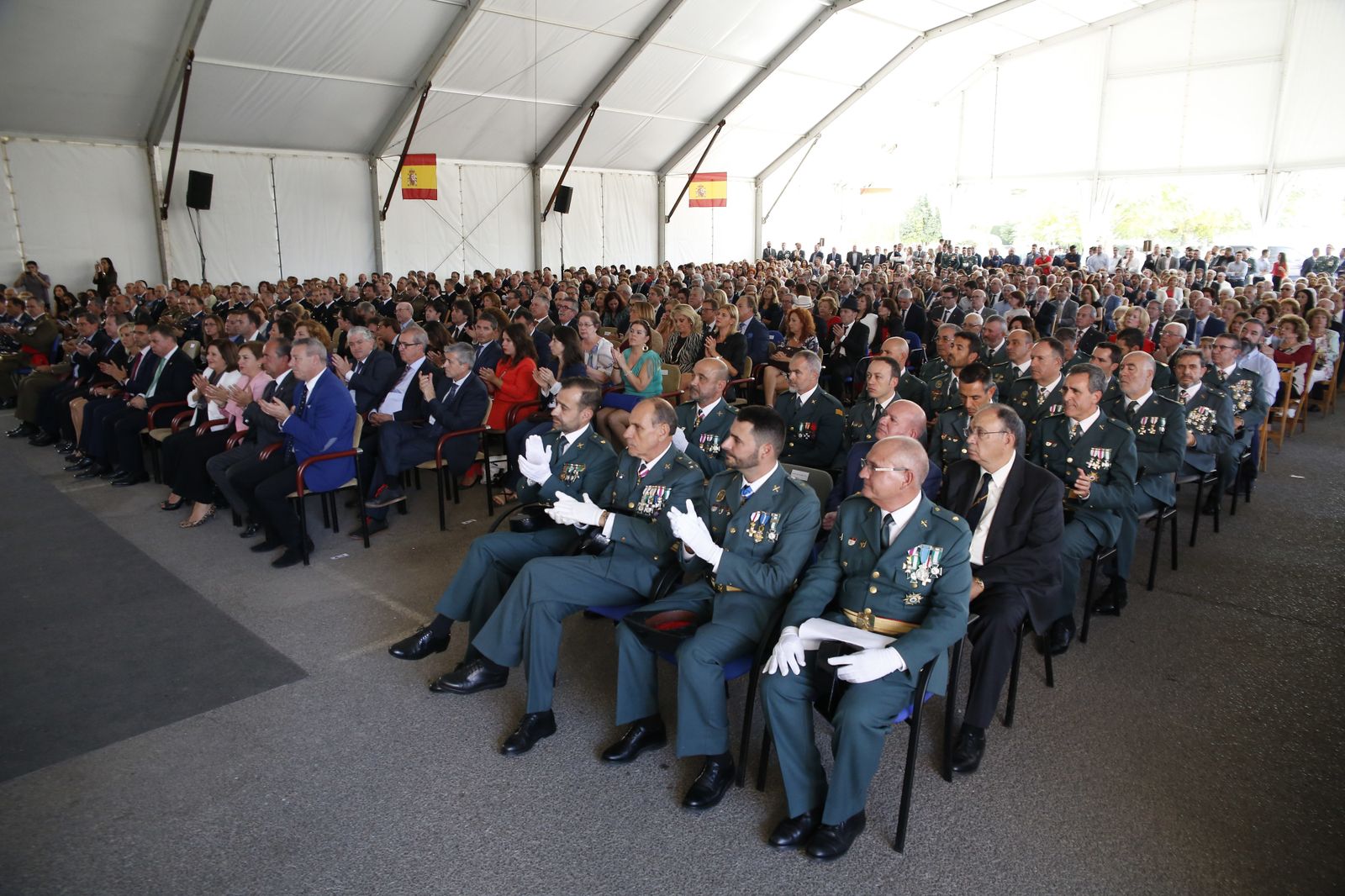 Imágenes del acto de celebración de la patrona de la Guardia Civil