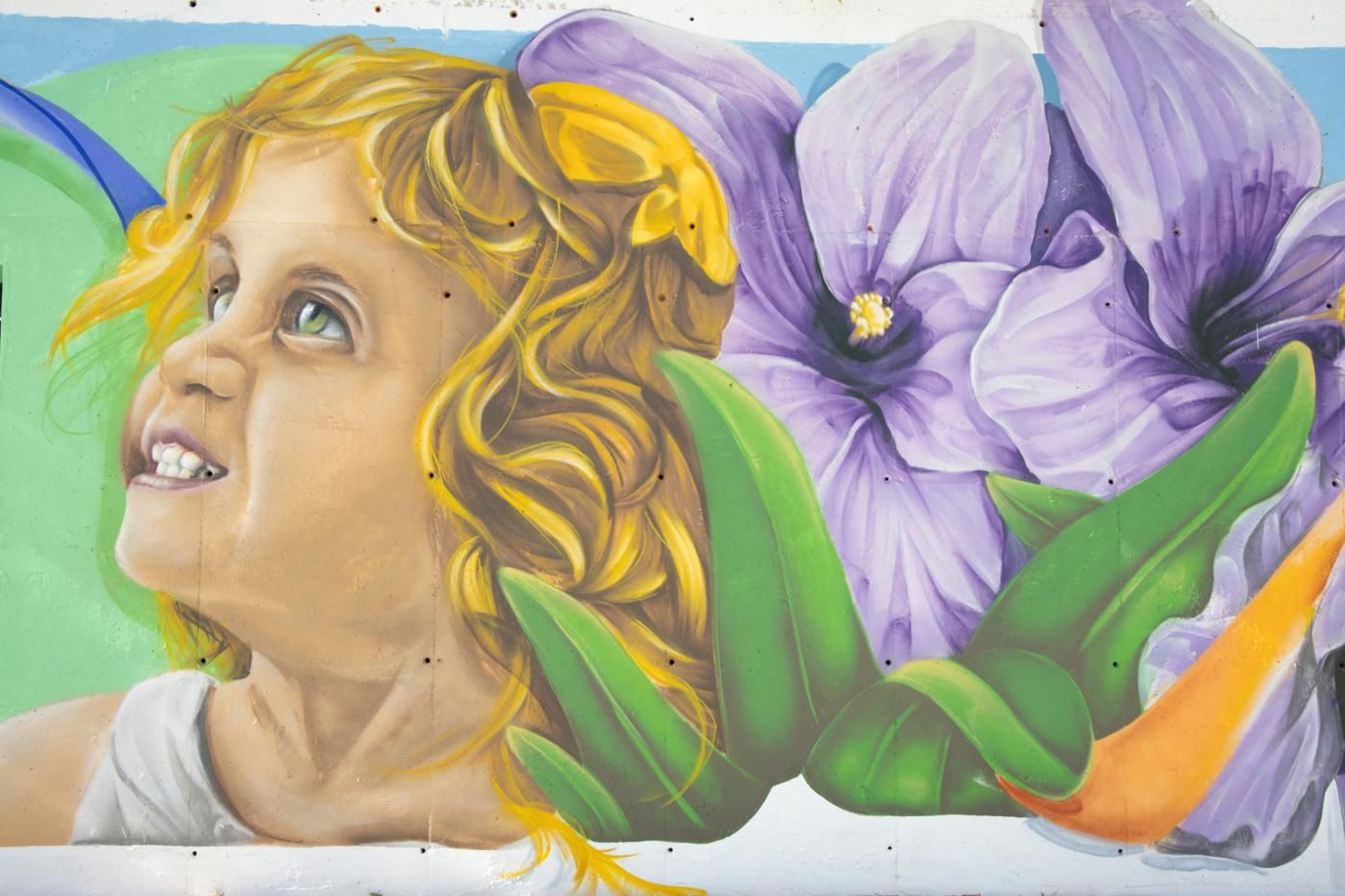 Así ha quedado el mural 'Pintando por Jaén' en el Parque Andrés de Vandelvira