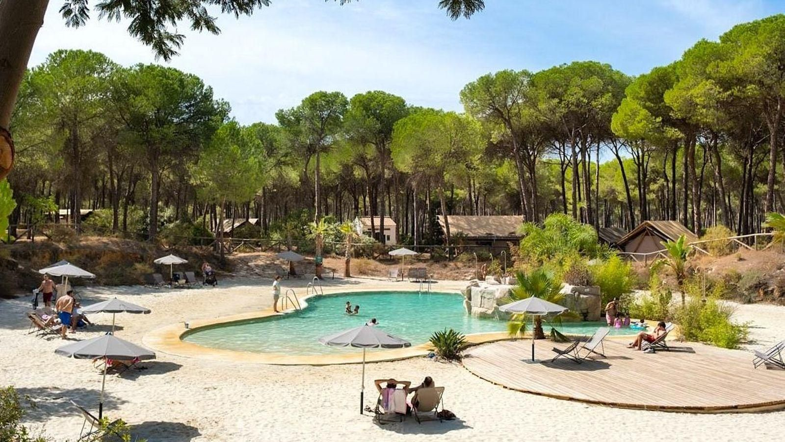 Camping en el entorno de Doñana.