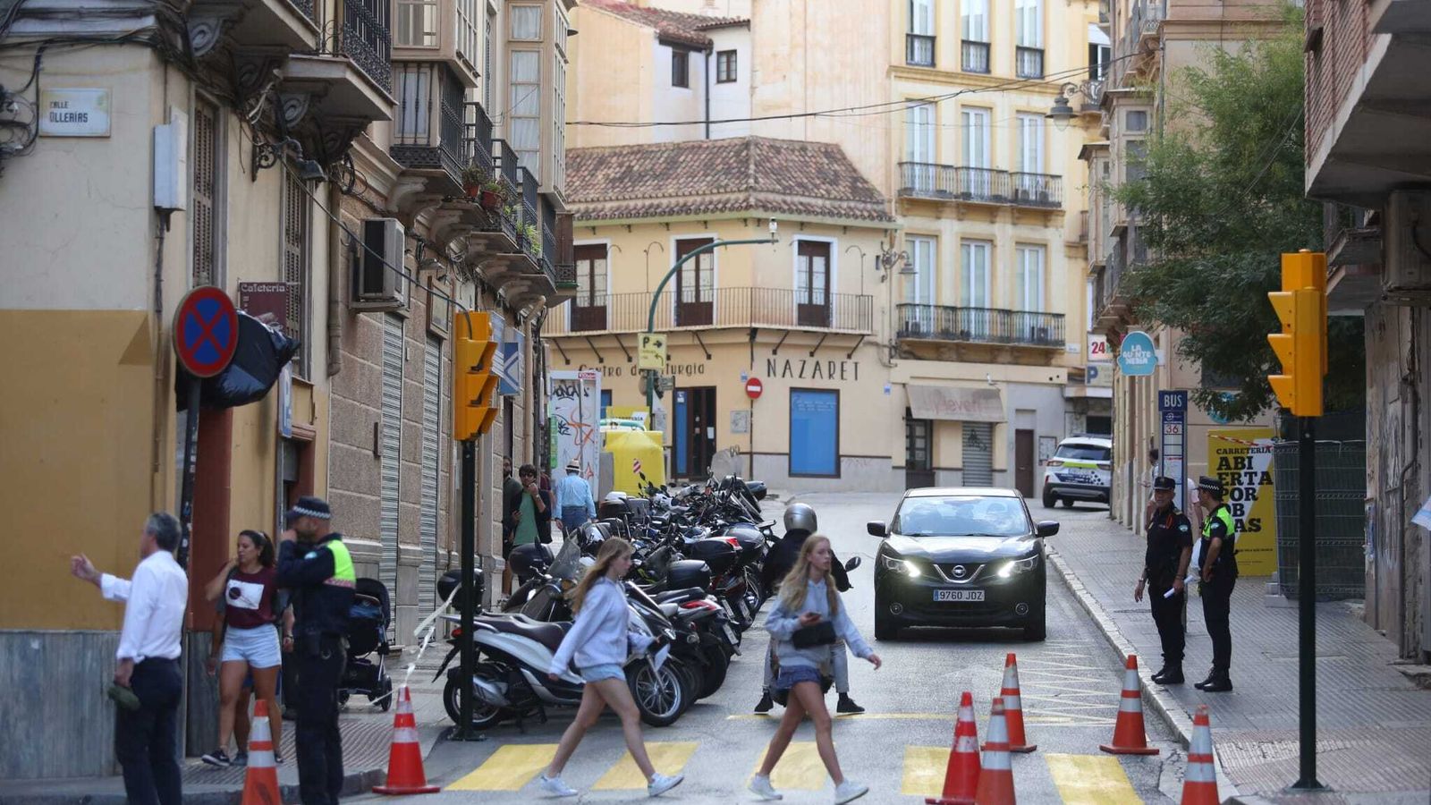 El acceso a Carretería desde la calle Dos Aceras.
