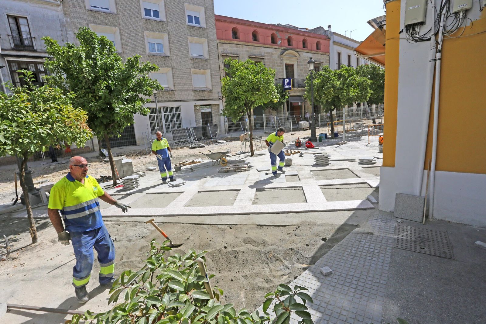 Obras en Jerez, cambio de pavimento en calles del centro