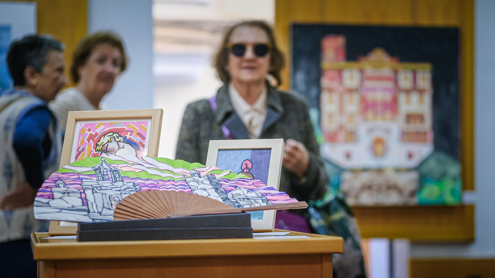 Algunas de las obras que forman parte de esta exposición.