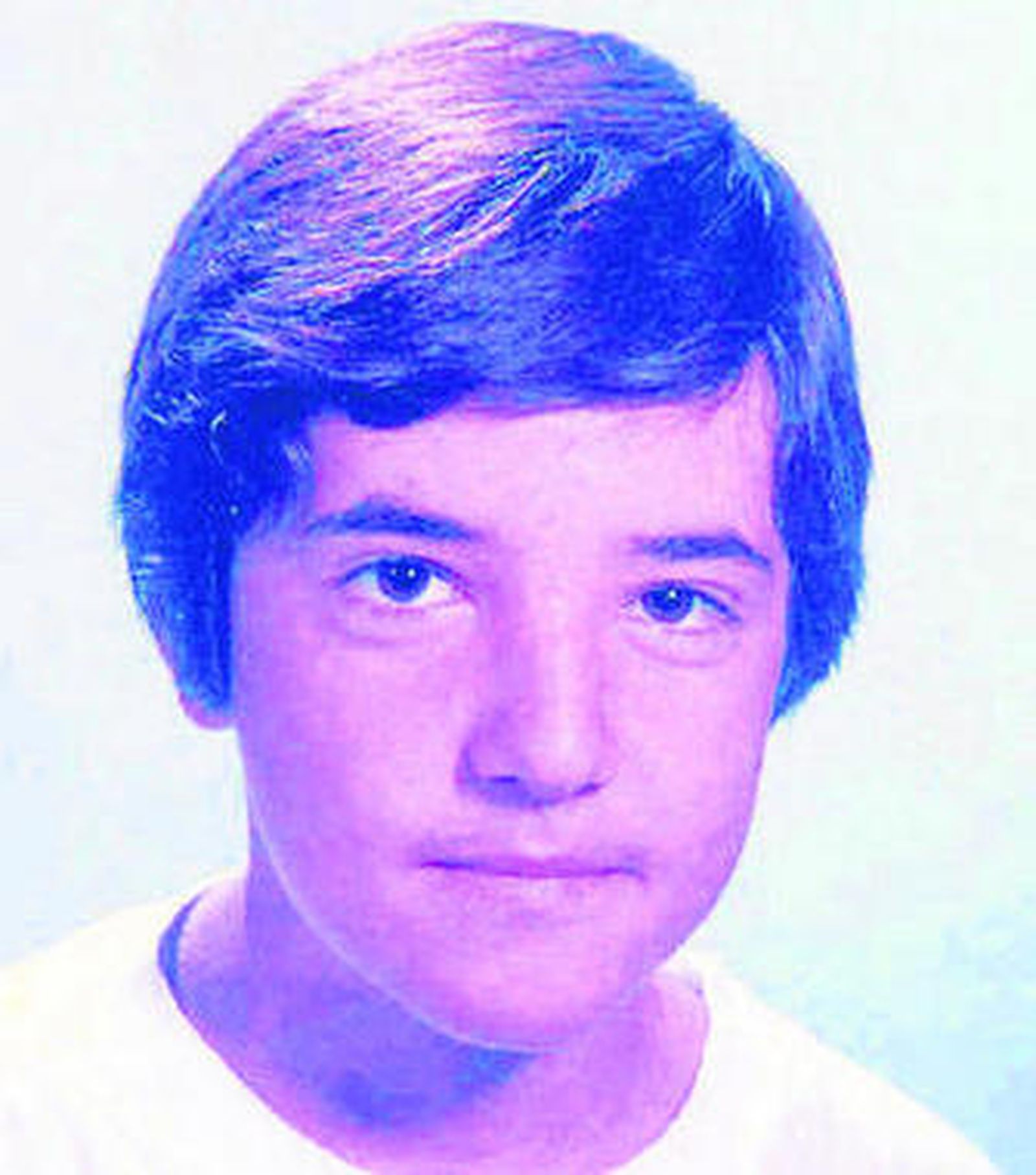 David Guerrero, en una imagen cuando tenía 12 años.