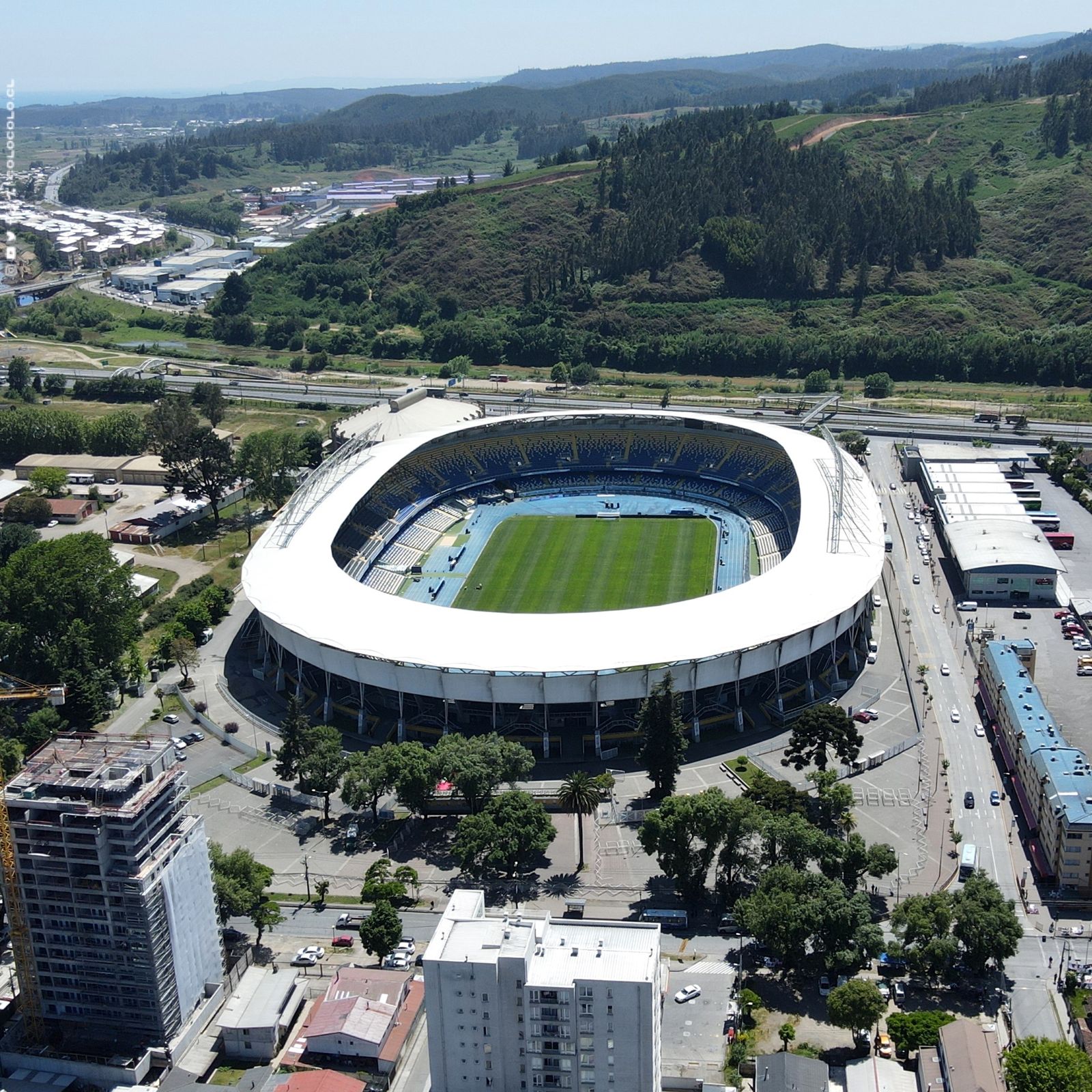 Imagen del estadio Ester Roa de Concepción.