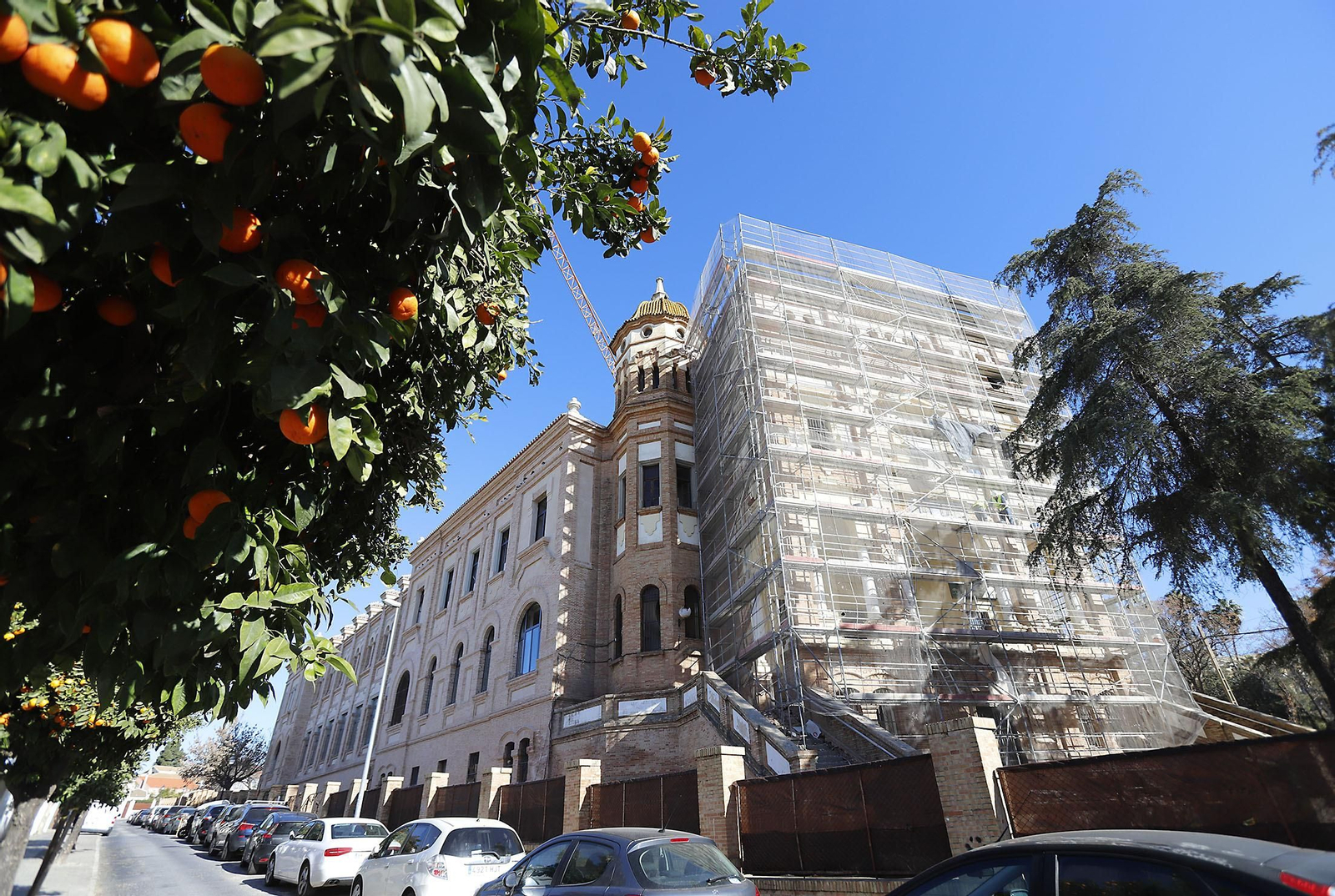 Imágenes de la visita a las obras del Instituto Rábida