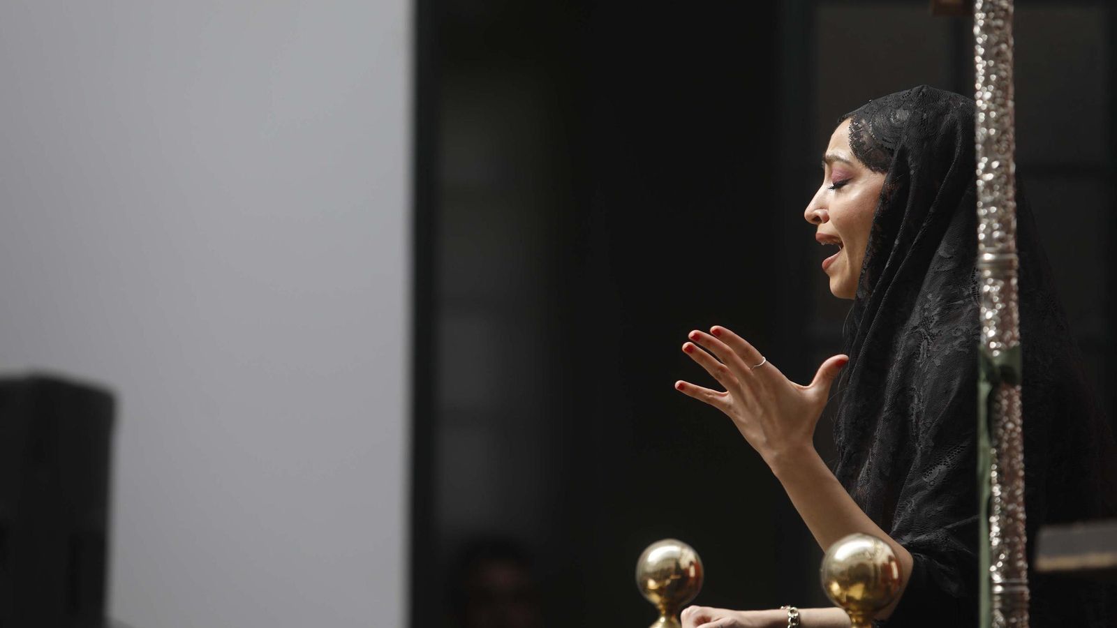 Exaltación de la Saeta de La Levantá a cargo de Noelia Peréz.