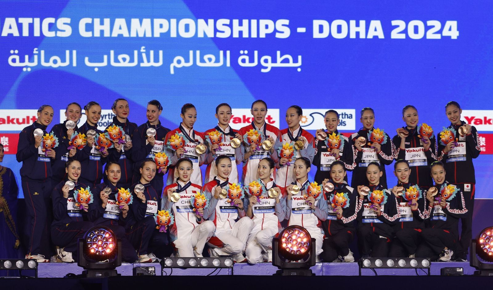 Las fotos de la medalla de plata de Alisa Ozhogina y Marina García con España