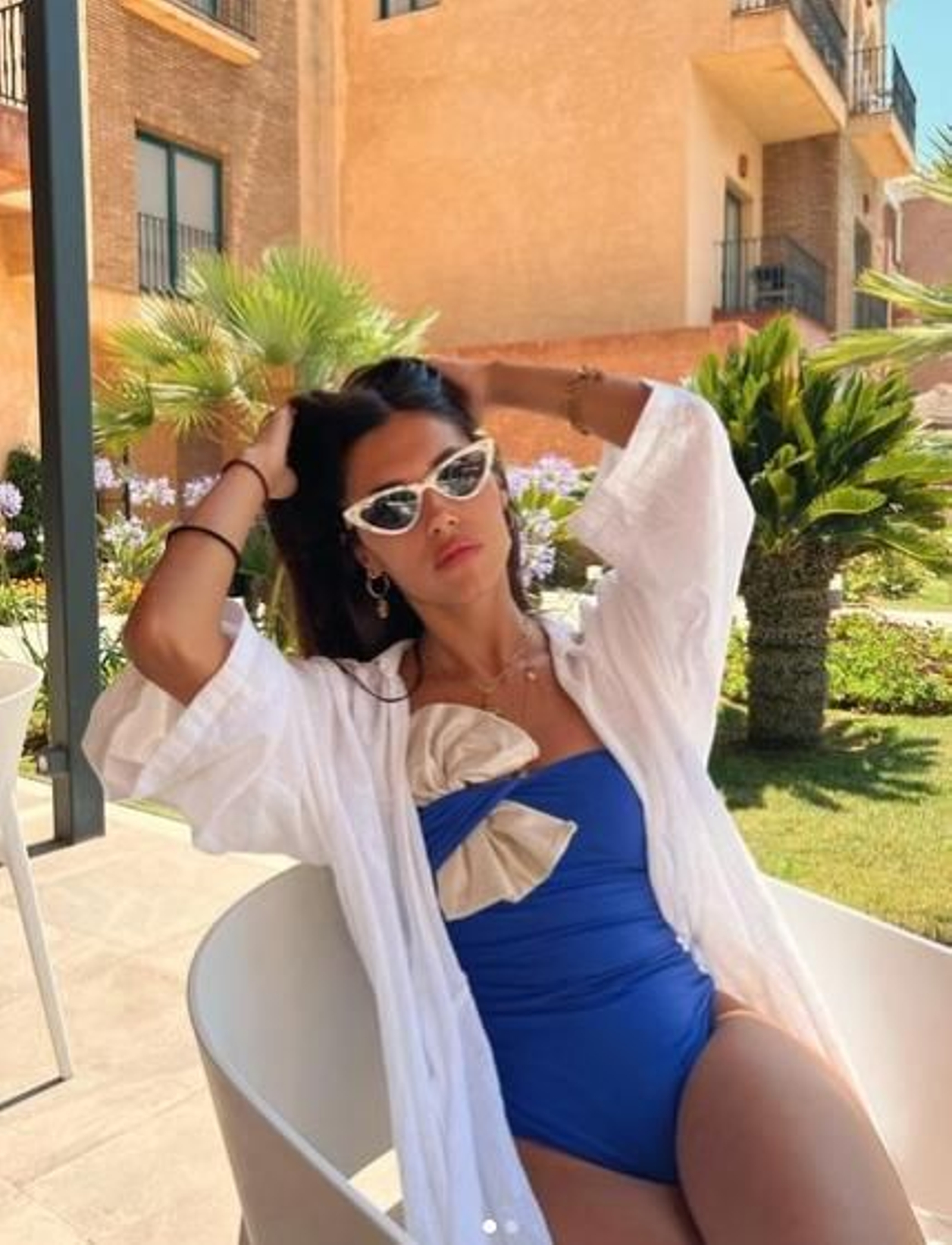 María Segarra con un look de verano.