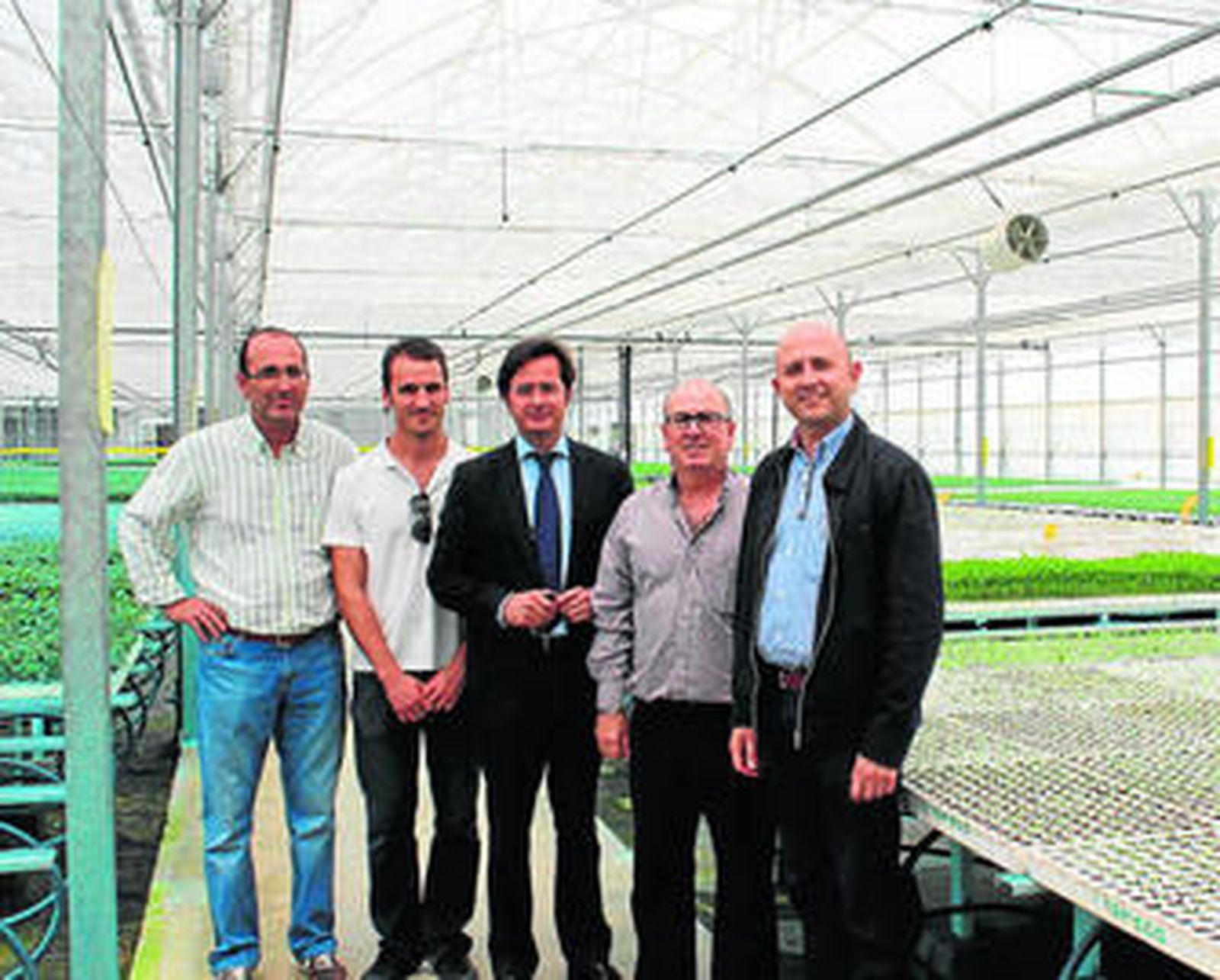 El regidor y el concejal de Agricultura participaron en la jornada de puertas abiertas.