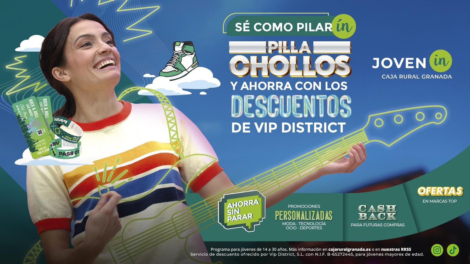 Cartel oficial de VIP District Joven IN.