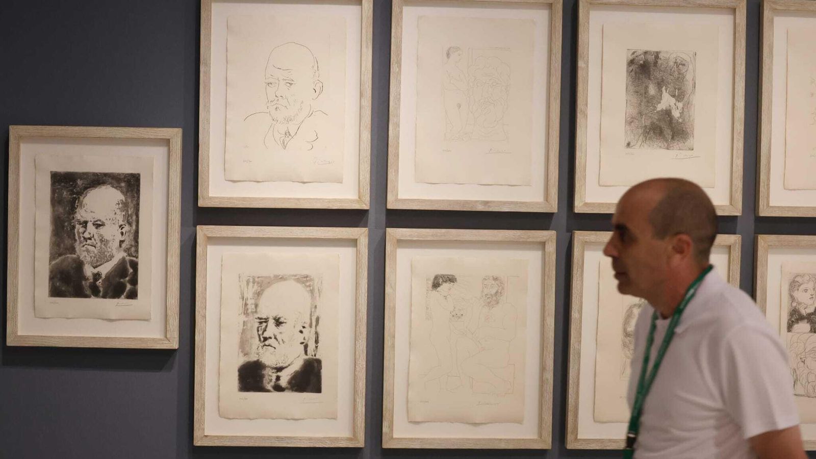 Grabados de 'La Suite Vollard' expuestos en el Centro Cultural Fundación Unicaja. Grabados de 'La Suite Vollard' expuestos en el Centro Cultural Fundación Unicaja.