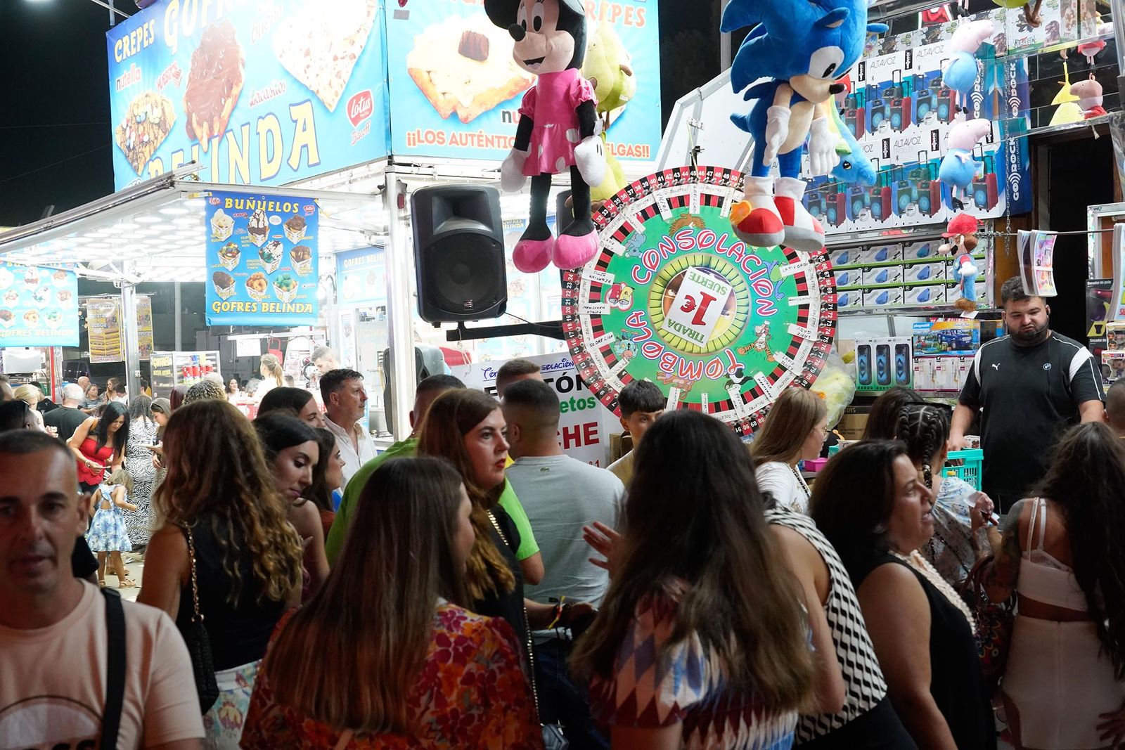 Imágenes del ambiente de Colombinas el día 3 de agosto