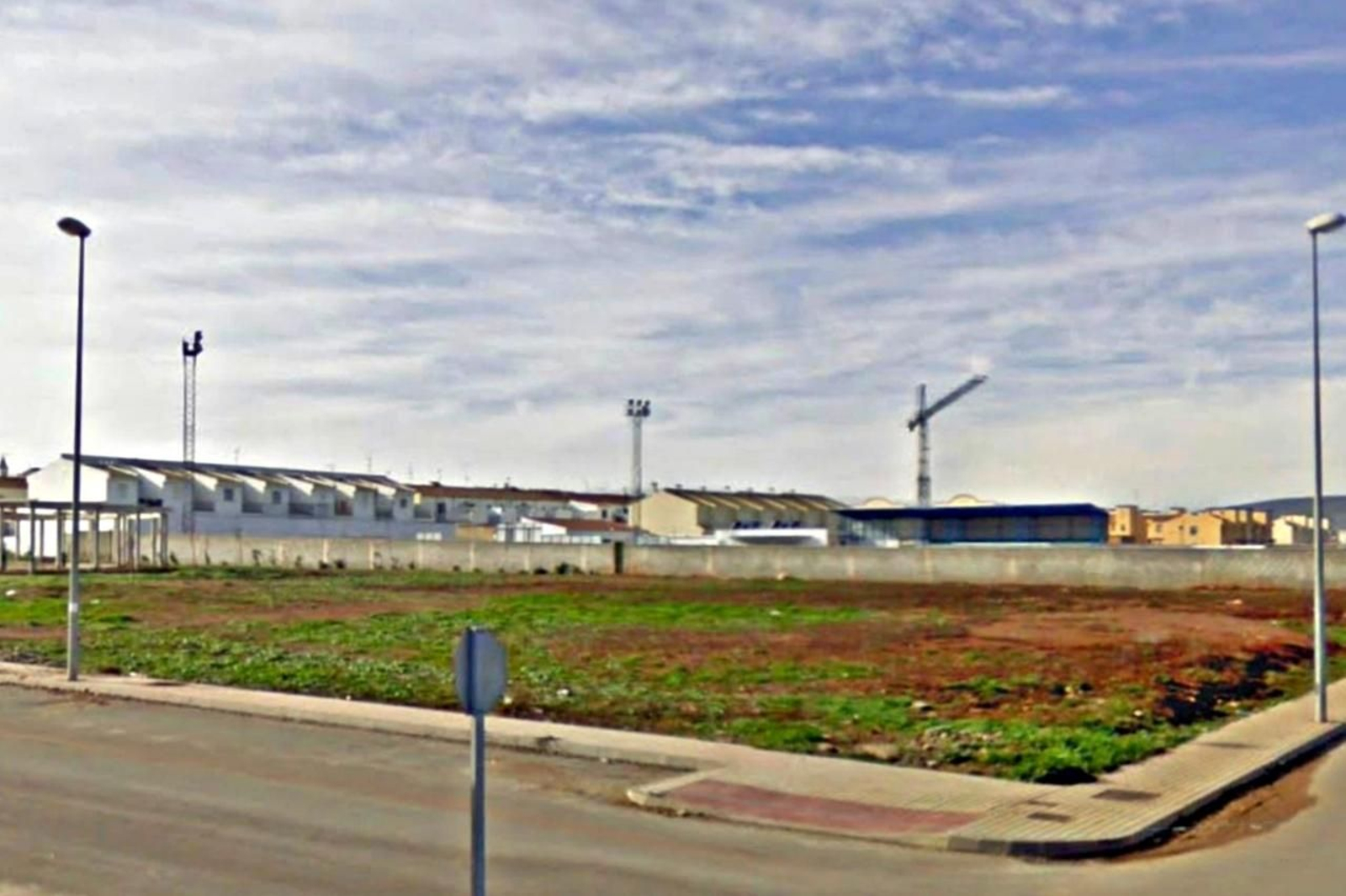 Terrenos del futuro pabellón.