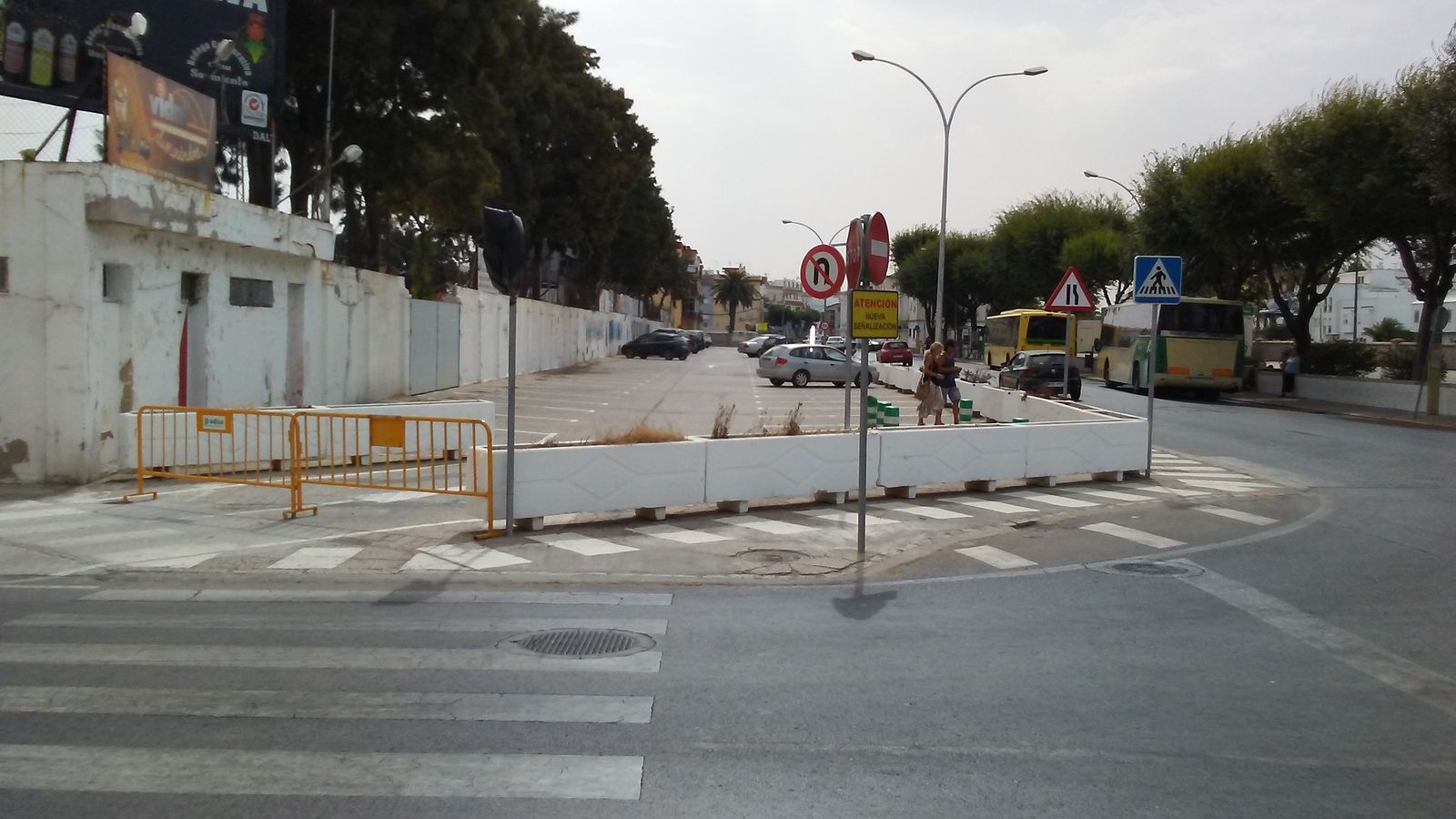 Zona de estacionamientos junto al Campo Municipal de Deportes, una de las que será objeto de mejoras.