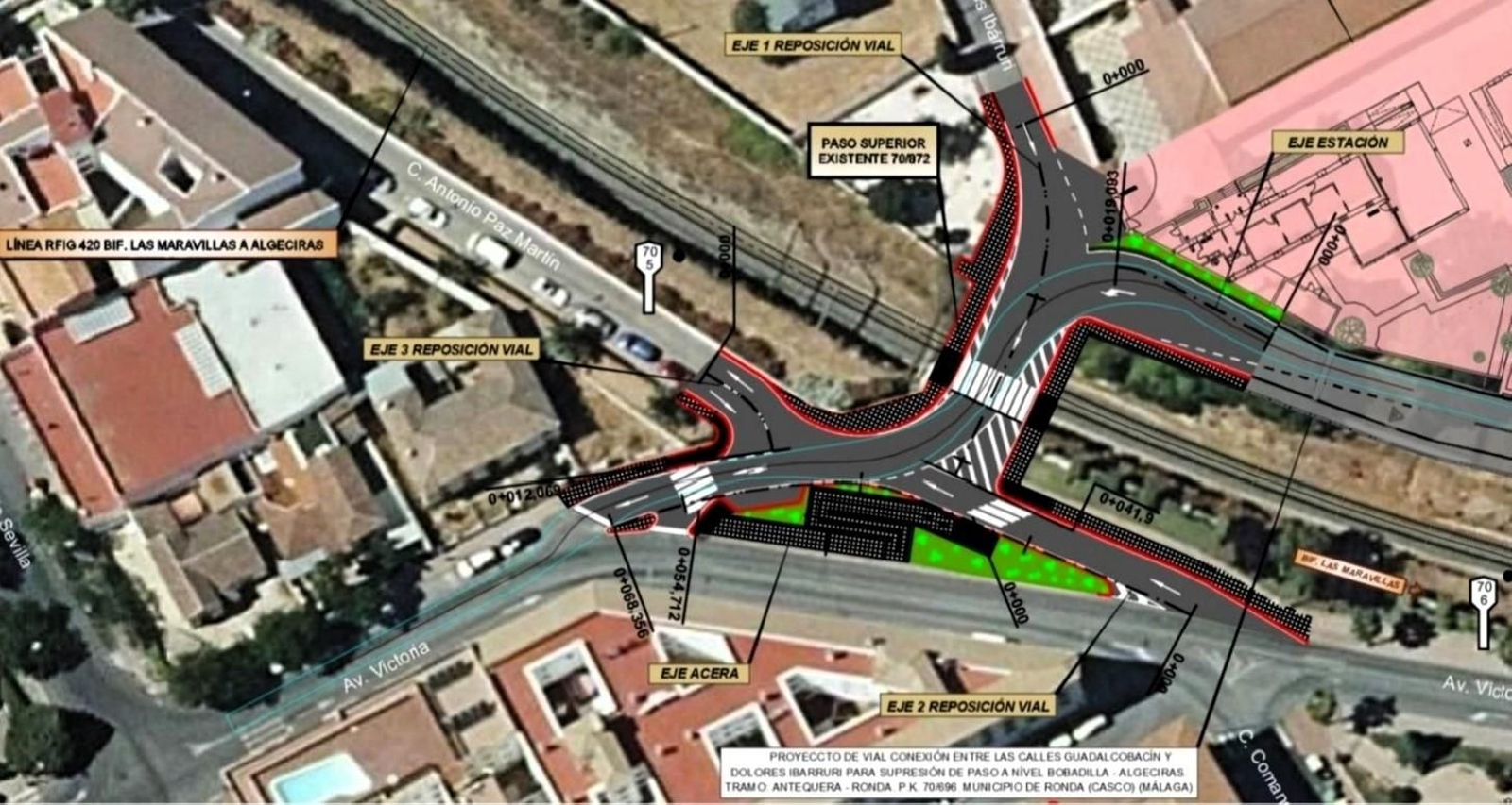 Así será el futuro paso elevado sobre la vía del tren. Así será el futuro paso elevado sobre la vía del tren.