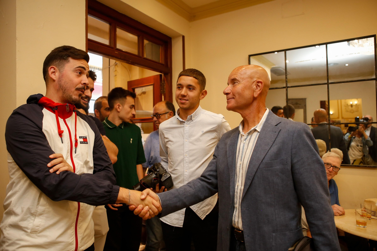 Las fotos de la presentación de Mario Galán y Miguel Rivera en la Balona