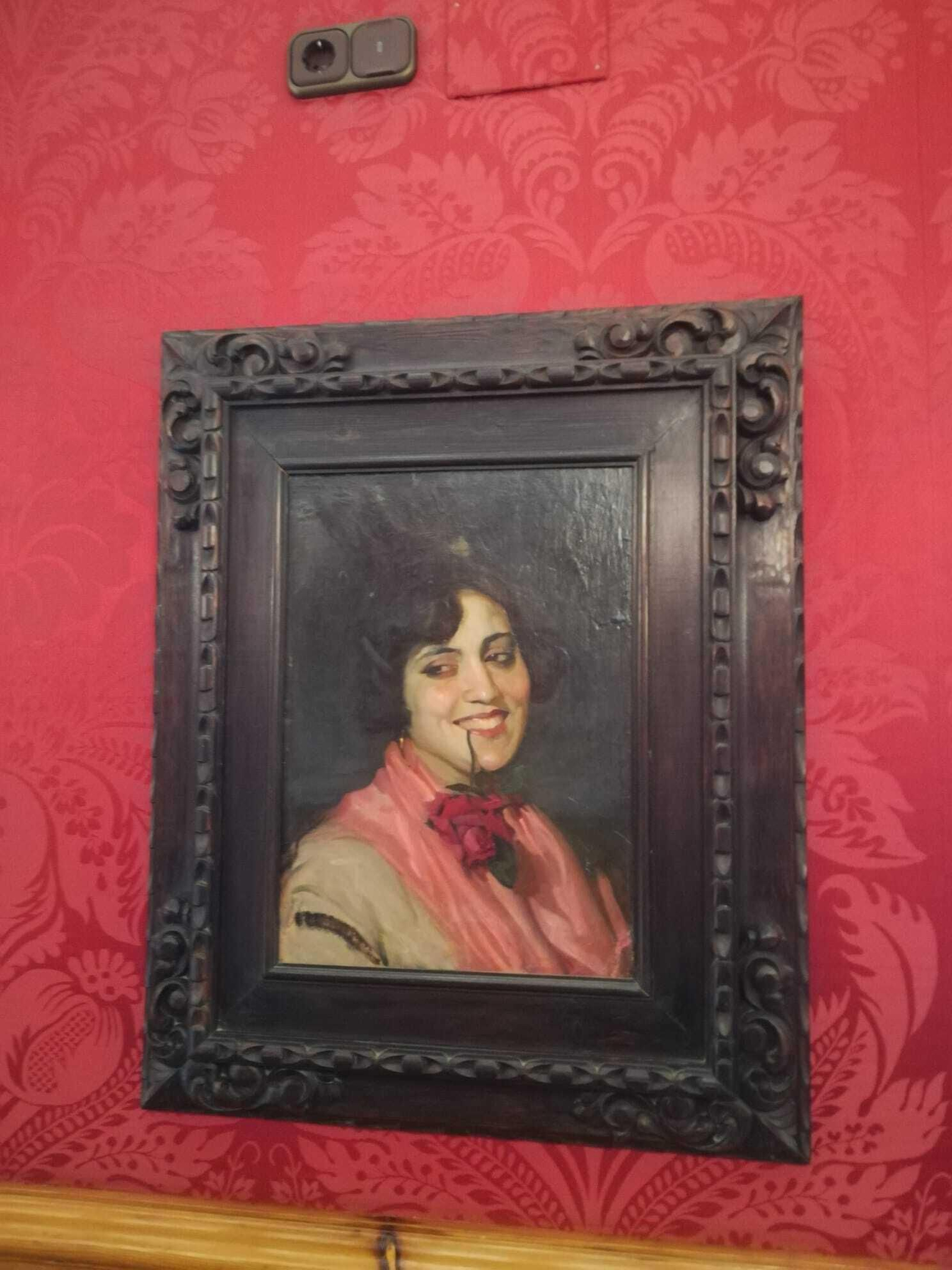 Uno de los cuadros que está en el pasillo de Alcaldía