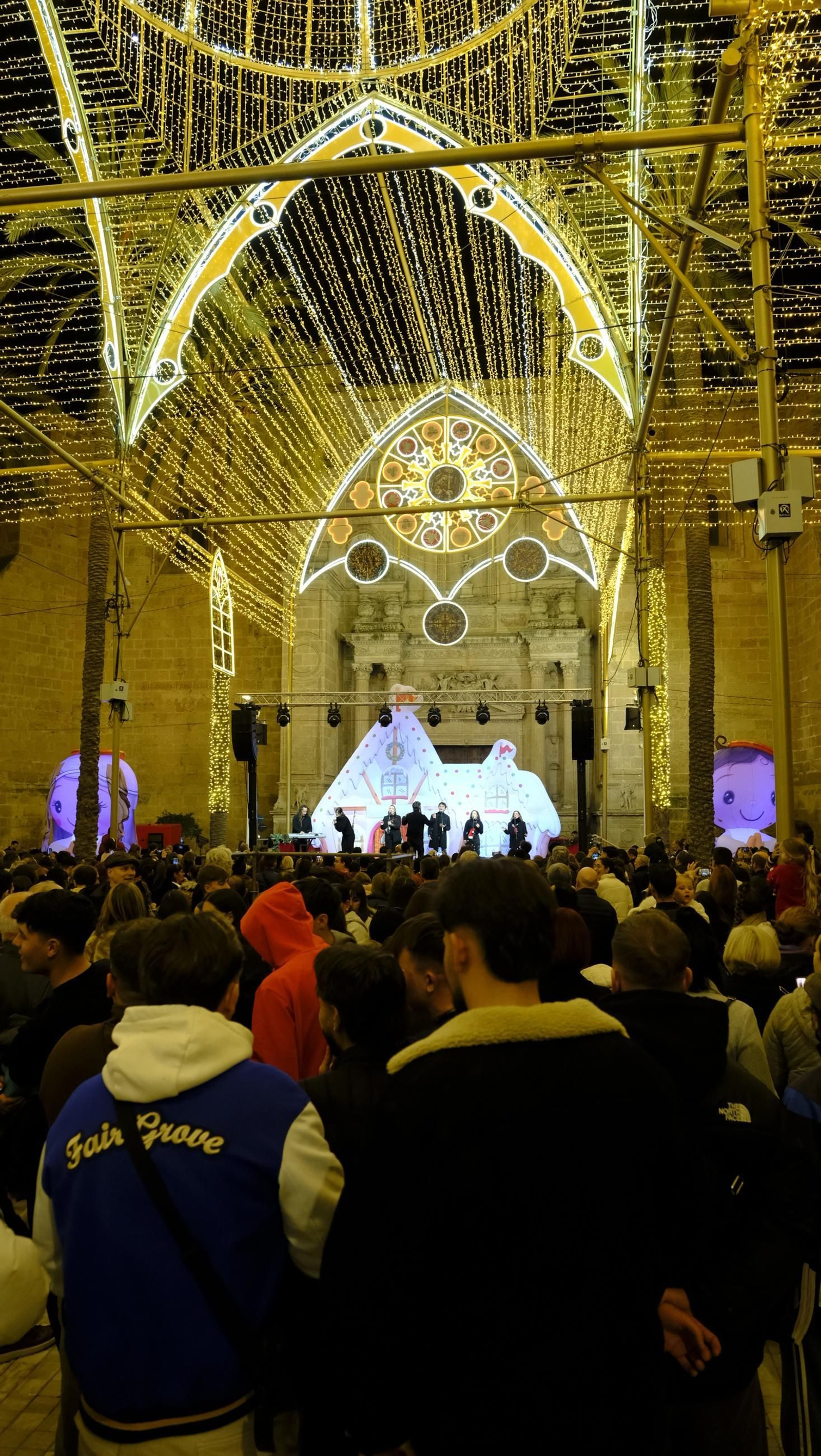 Las mejores imágenes del encendido navideño en Almería