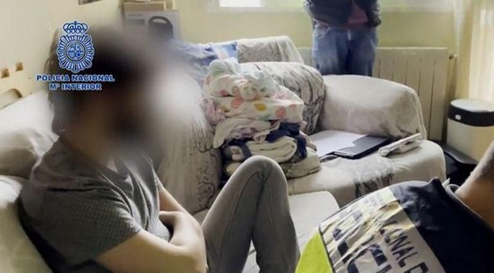 Imagen del presunto agresor durante la detención